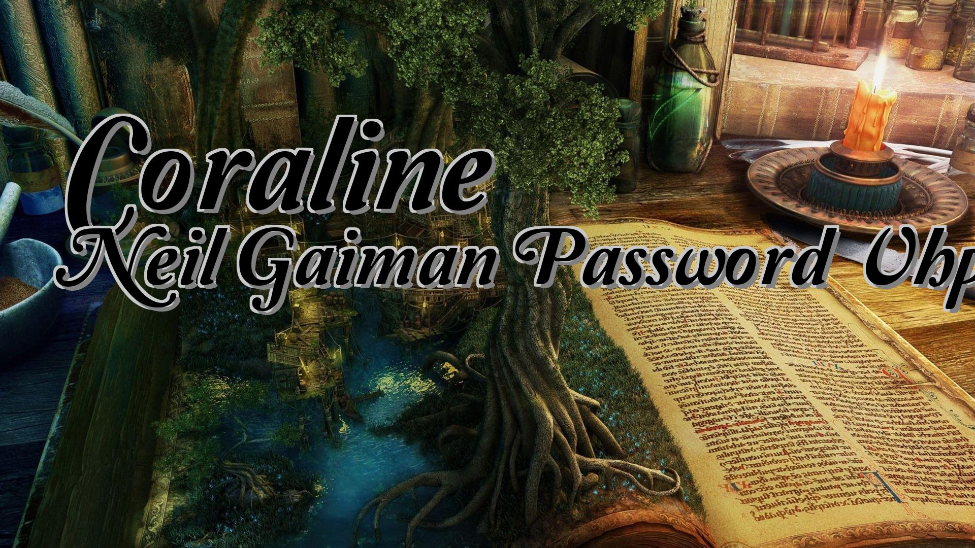 cover-Coraline Neil Gaiman Password Vhp