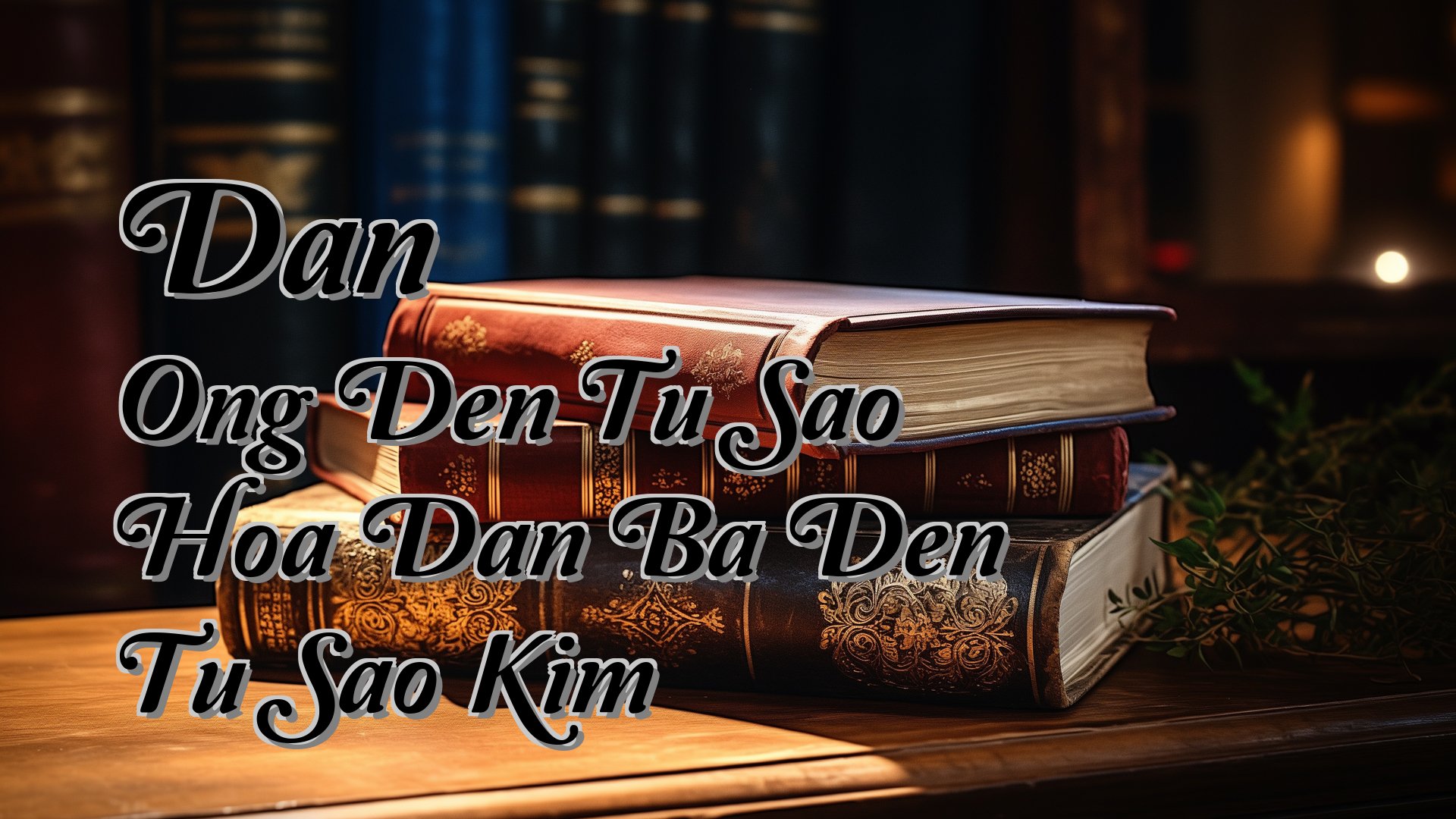 Cover image for Dan Ong Den Tu Sao Hoa Dan Ba Den Tu Sao Kim