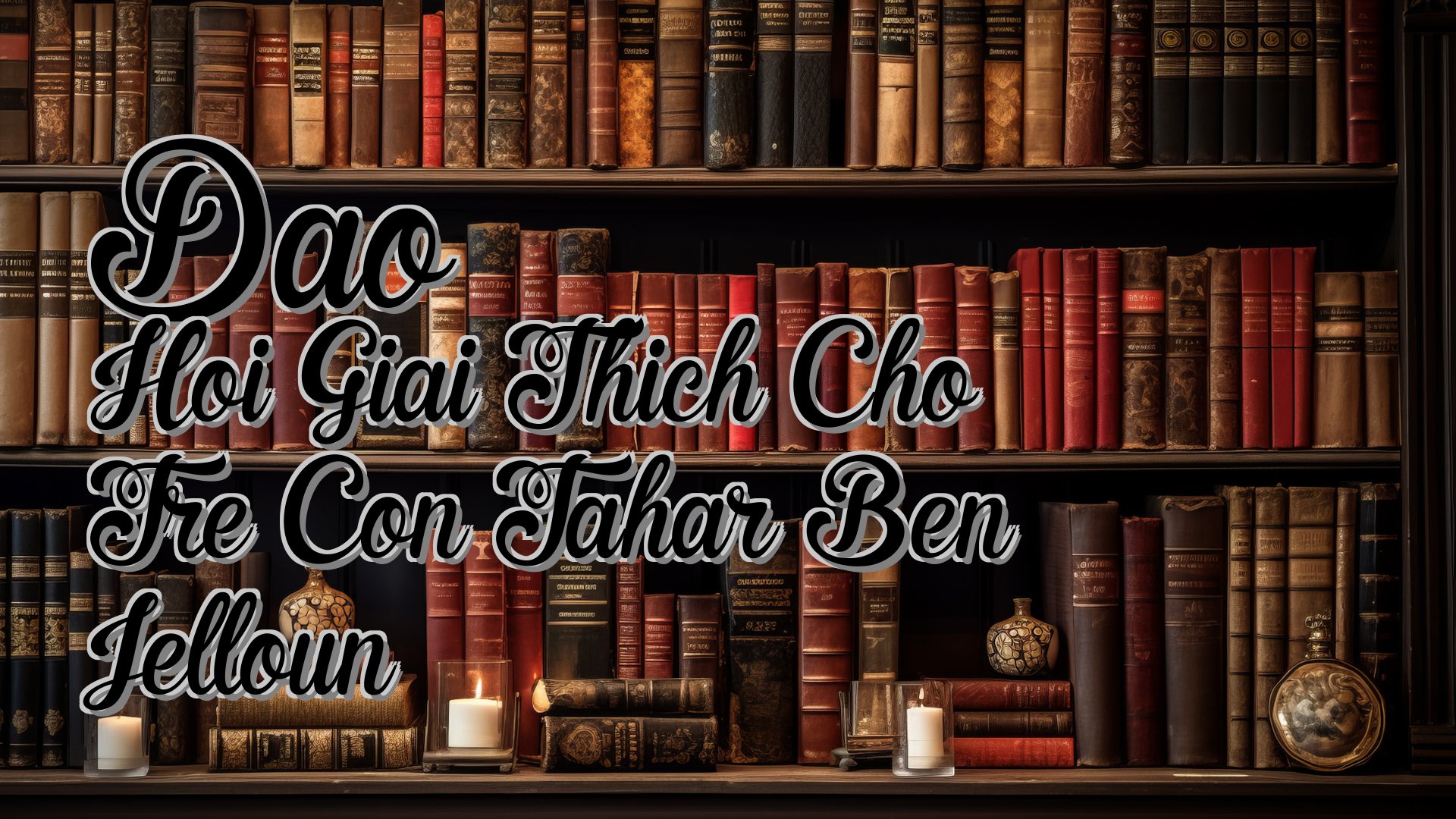 cover-Dao Hoi Giai Thich Cho Tre Con Tahar Ben Jelloun