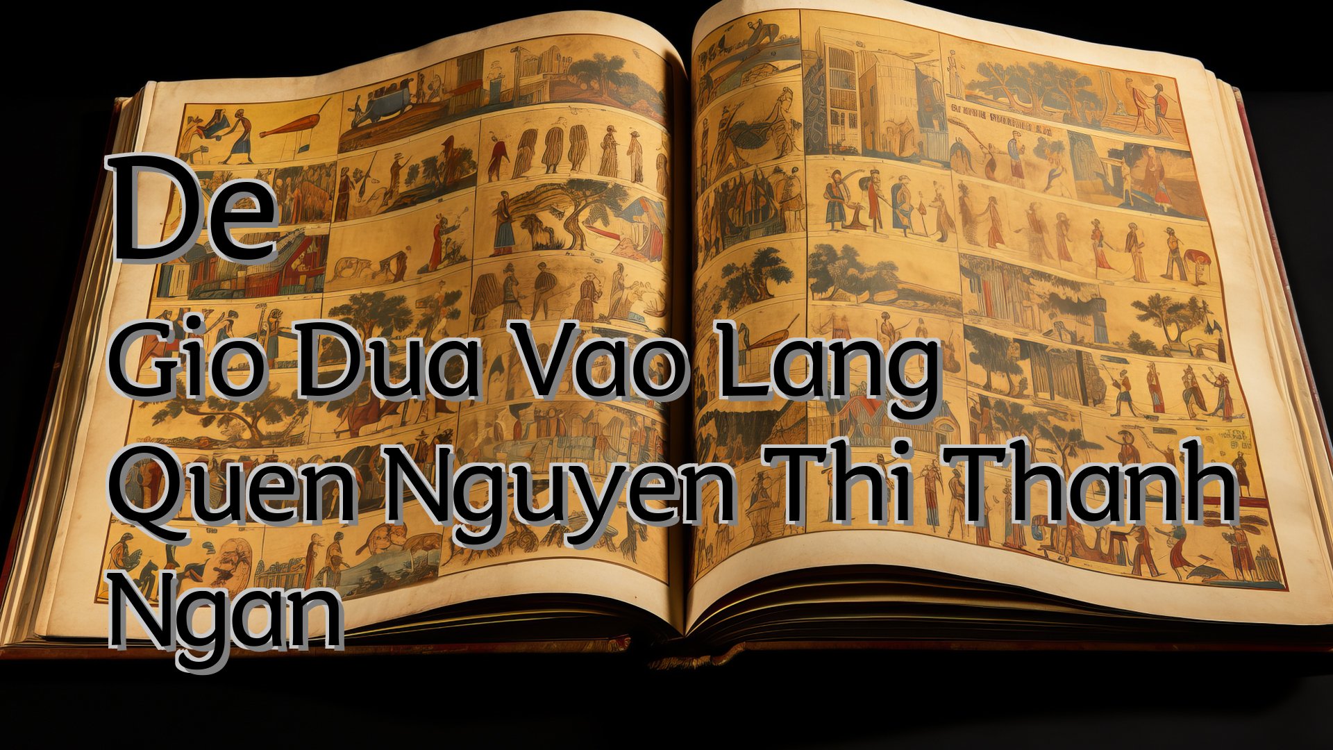 Cover image for De Gio Dua Vao Lang Quen Nguyen Thi Thanh Ngan