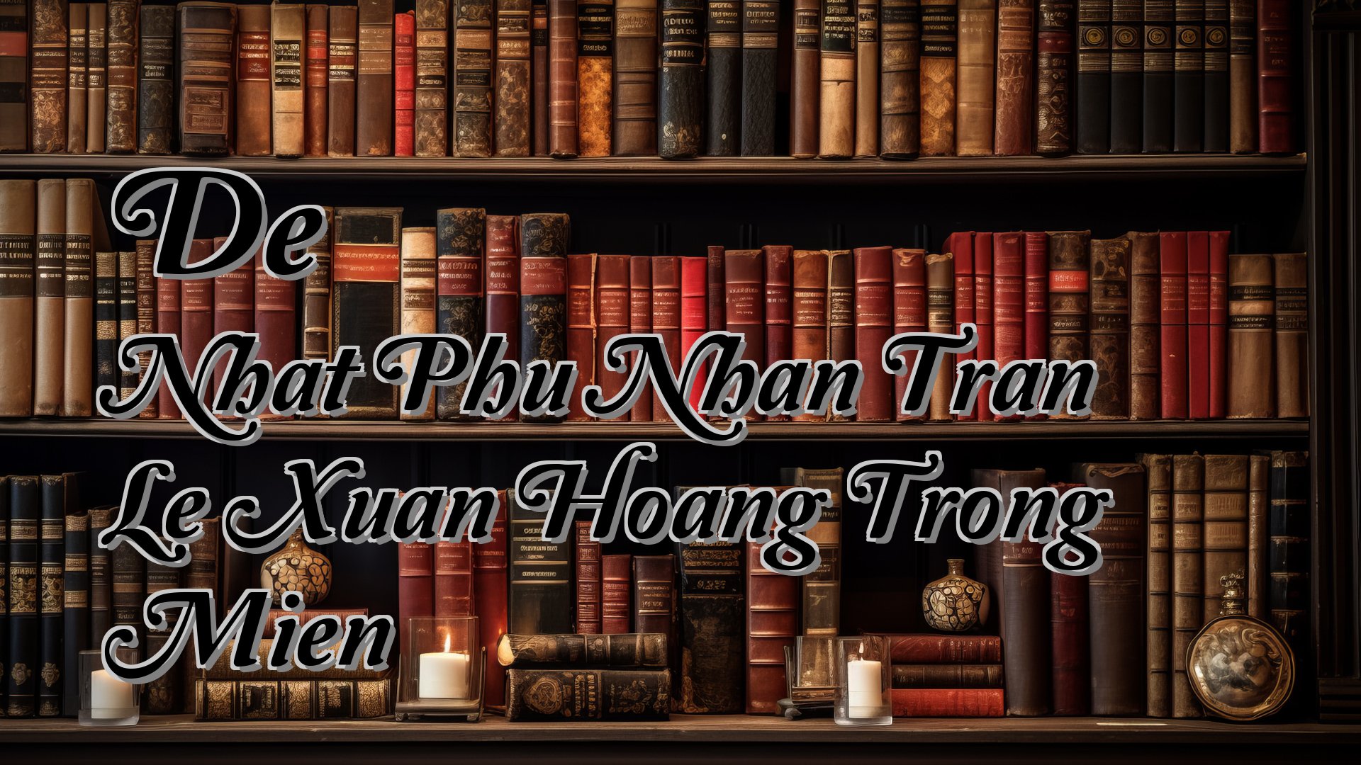 Cover image for De Nhat Phu Nhan Tran Le Xuan Hoang Trong Mien