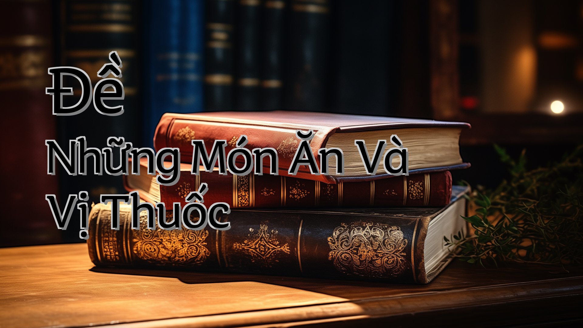 cover-Đề Những Món Ăn Và Vị Thuốc