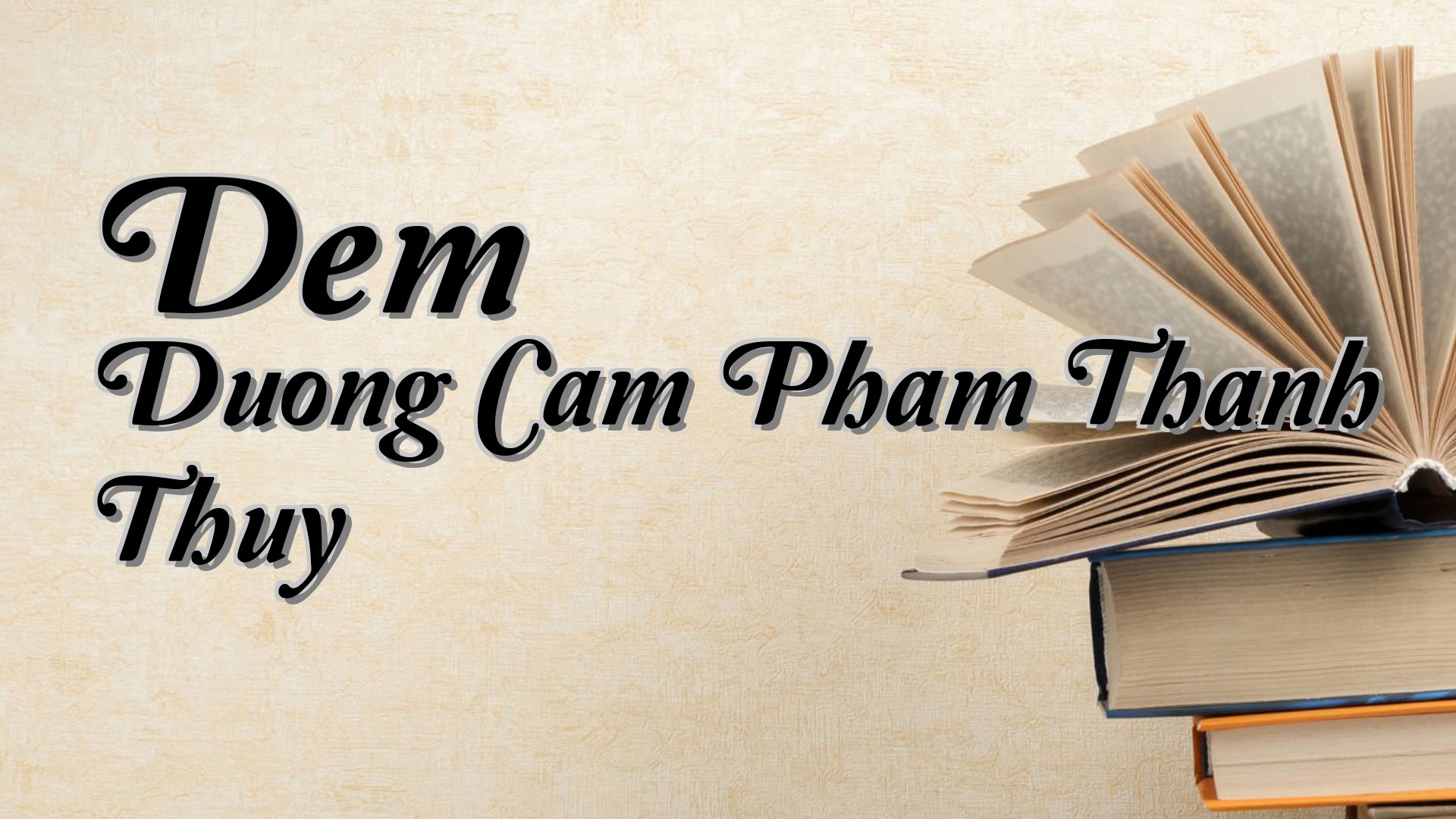 cover-Dem Duong Cam Pham Thanh Thuy