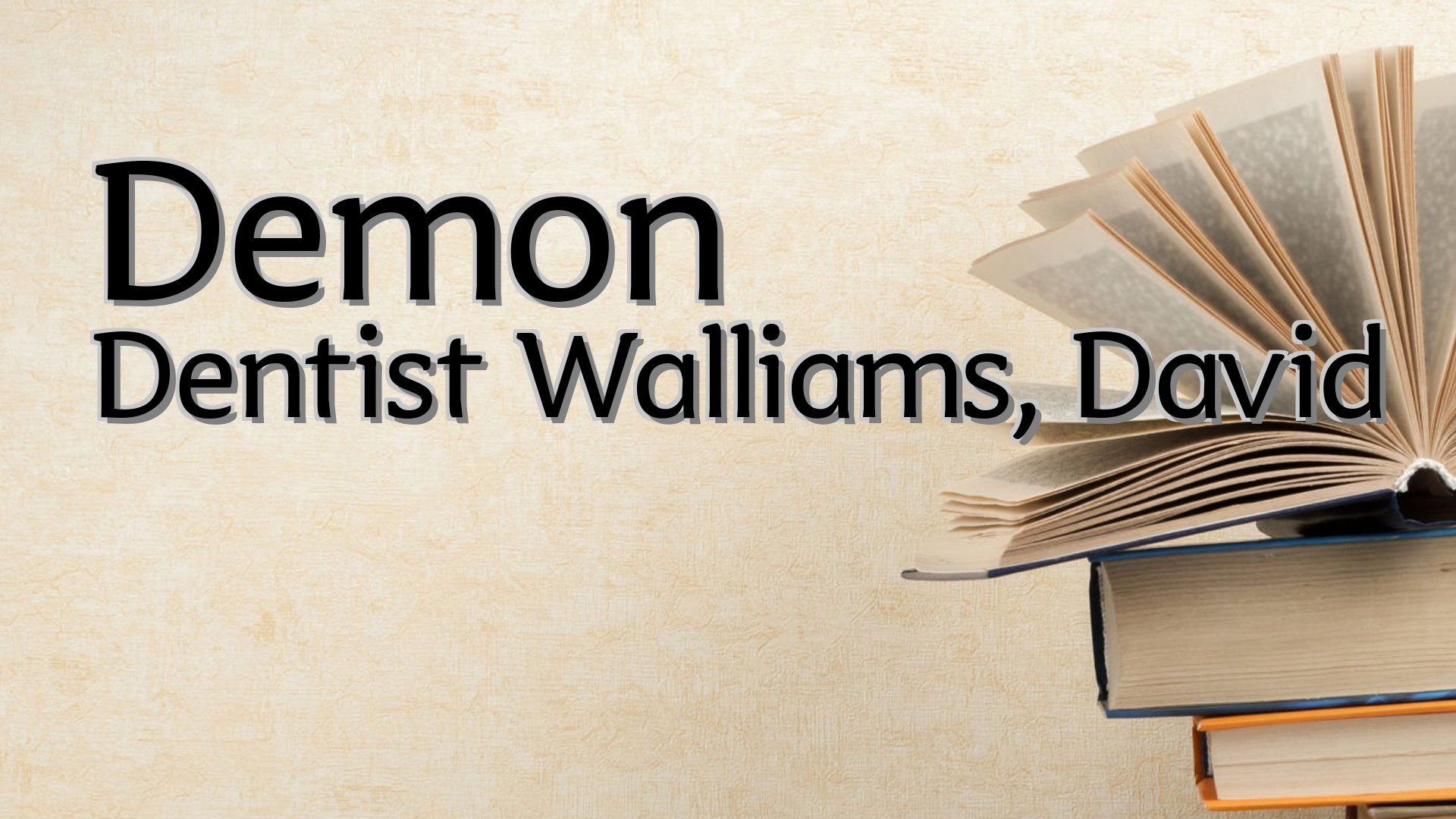 cover-Demon Dentist Walliams, David