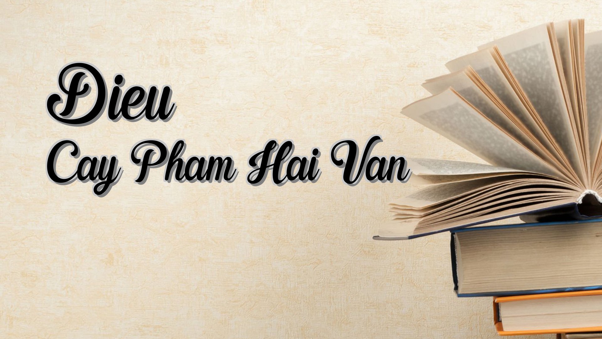 Cover image for Dieu Cay Pham Hai Van