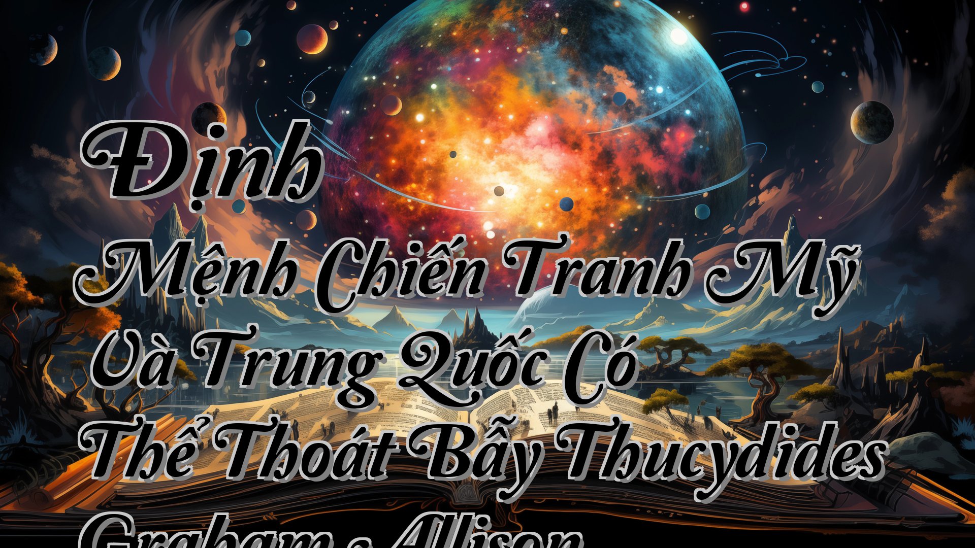 cover-Định Mệnh Chiến Tranh Mỹ Và Trung Quốc Có Thể Thoát Bẫy Thucydides Graham Allison