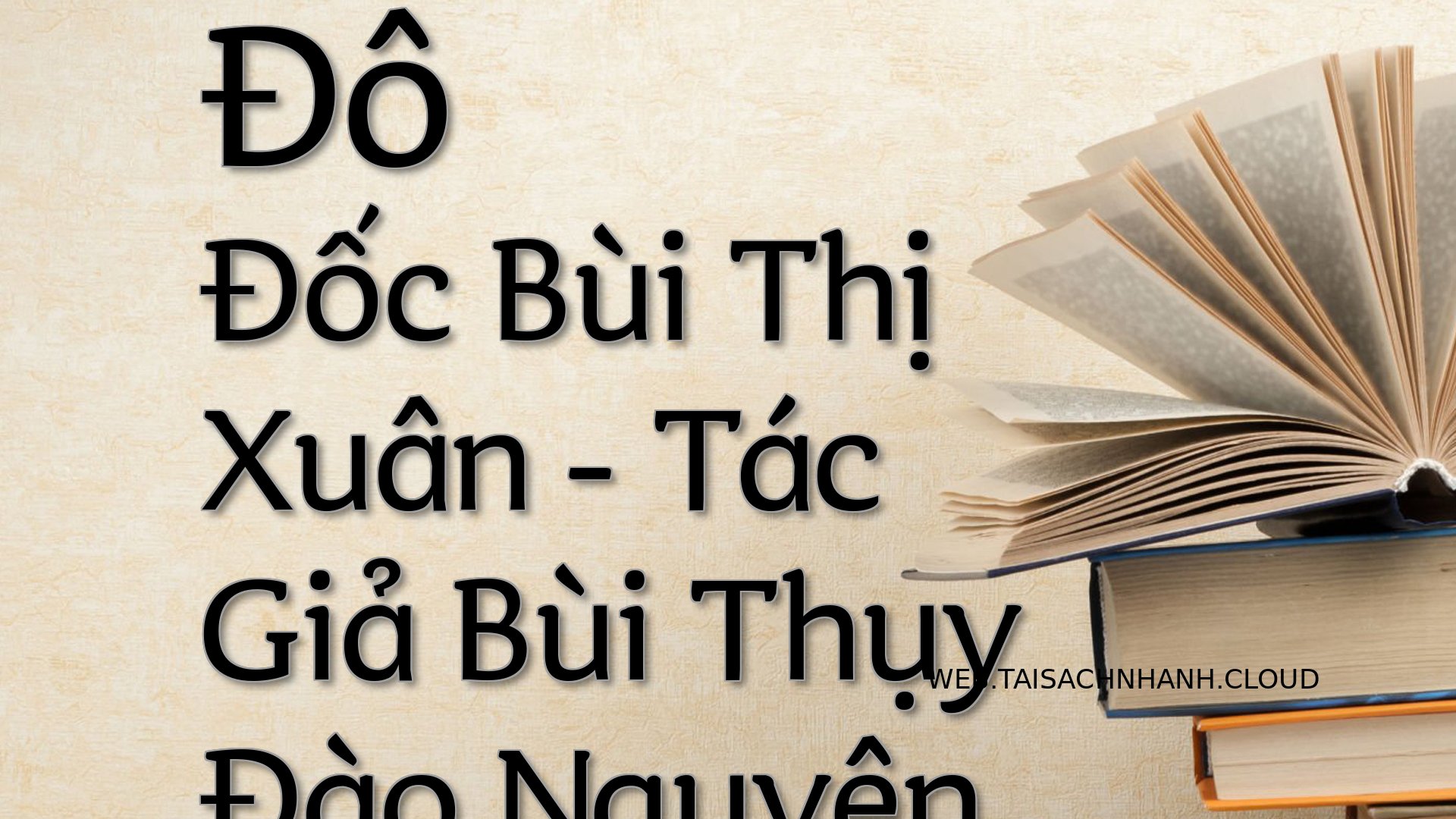 Cover Do Doc Bui Thi Xuan.jpg