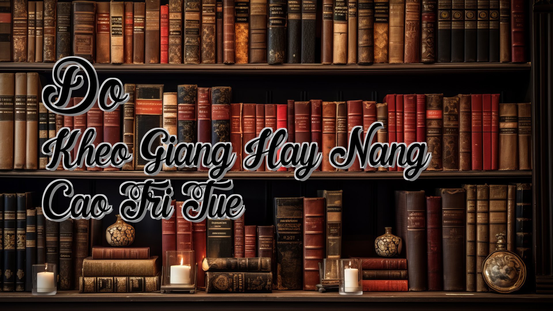 cover-Do Kheo Giang Hay Nang Cao Tri Tue