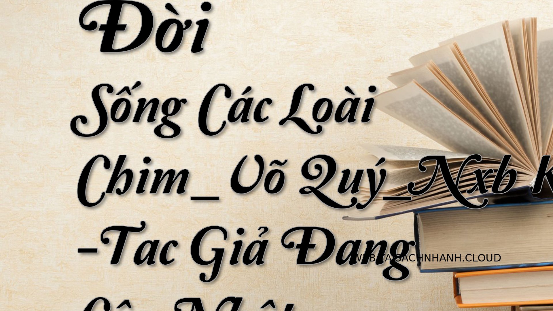 Cover Doi Song Cac Loai Ch.jpg