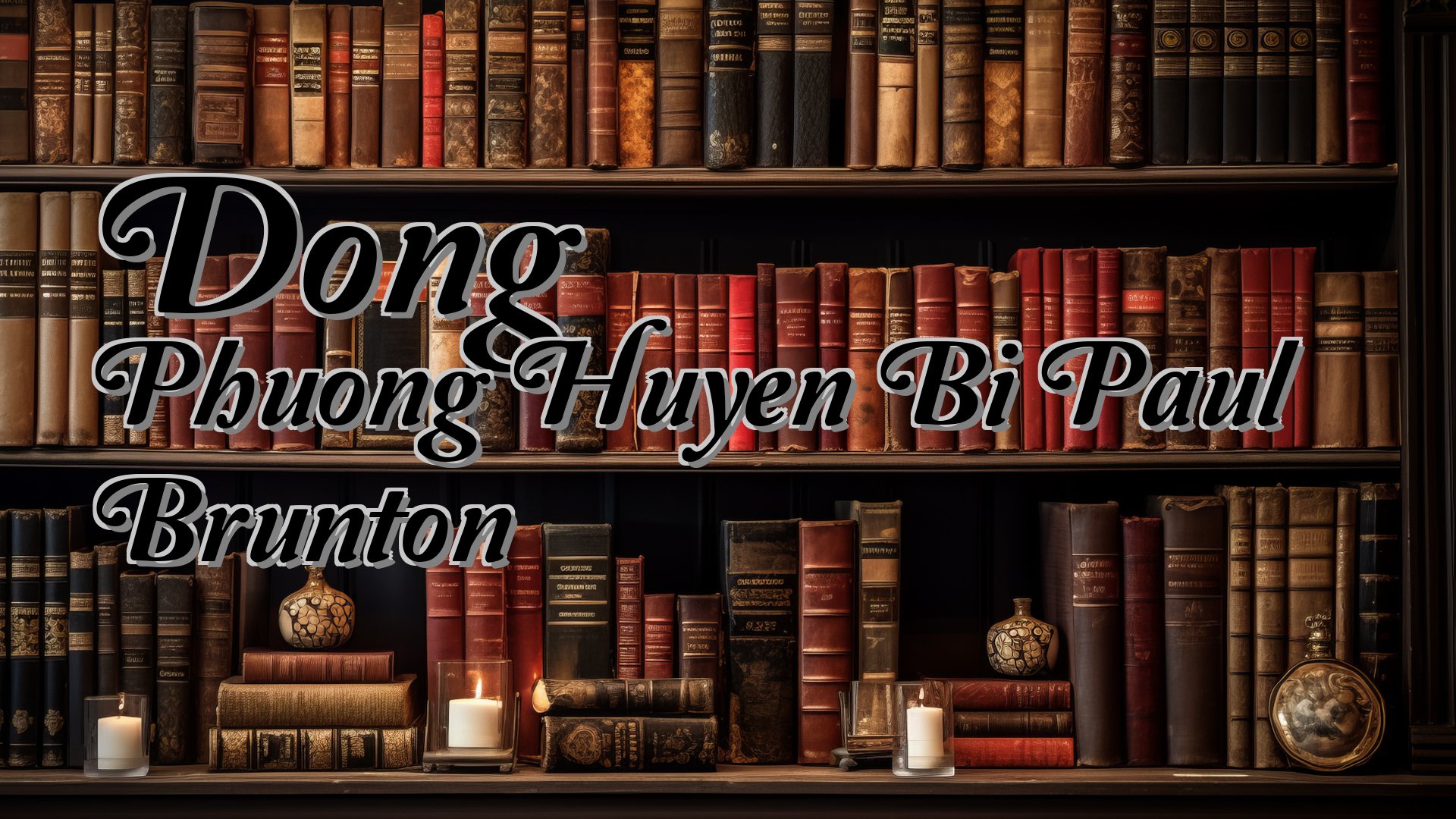 cover-Dong Phuong Huyen Bi Paul Brunton