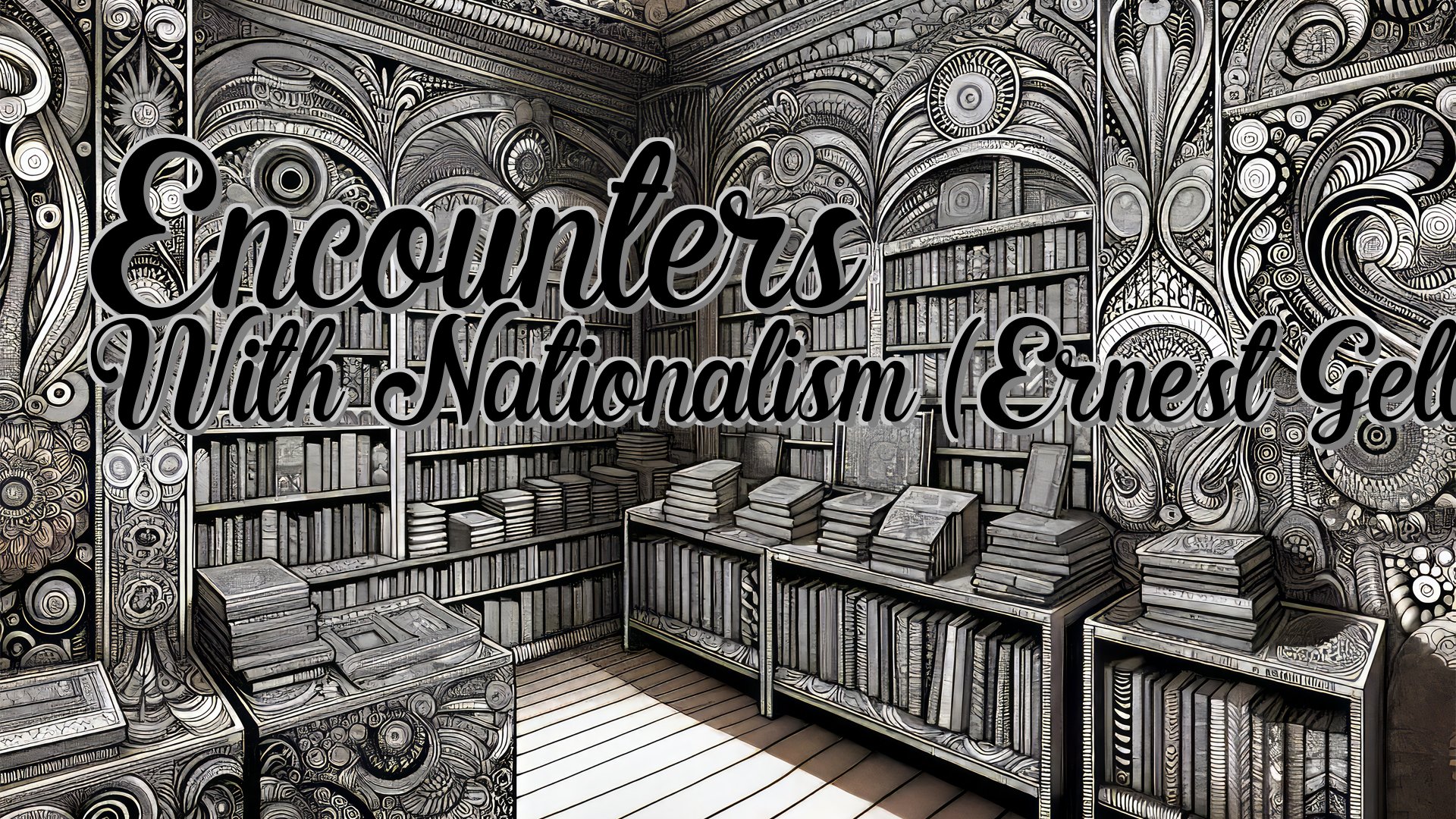 cover-Encounters With Nationalism (Ernest Gellner)
