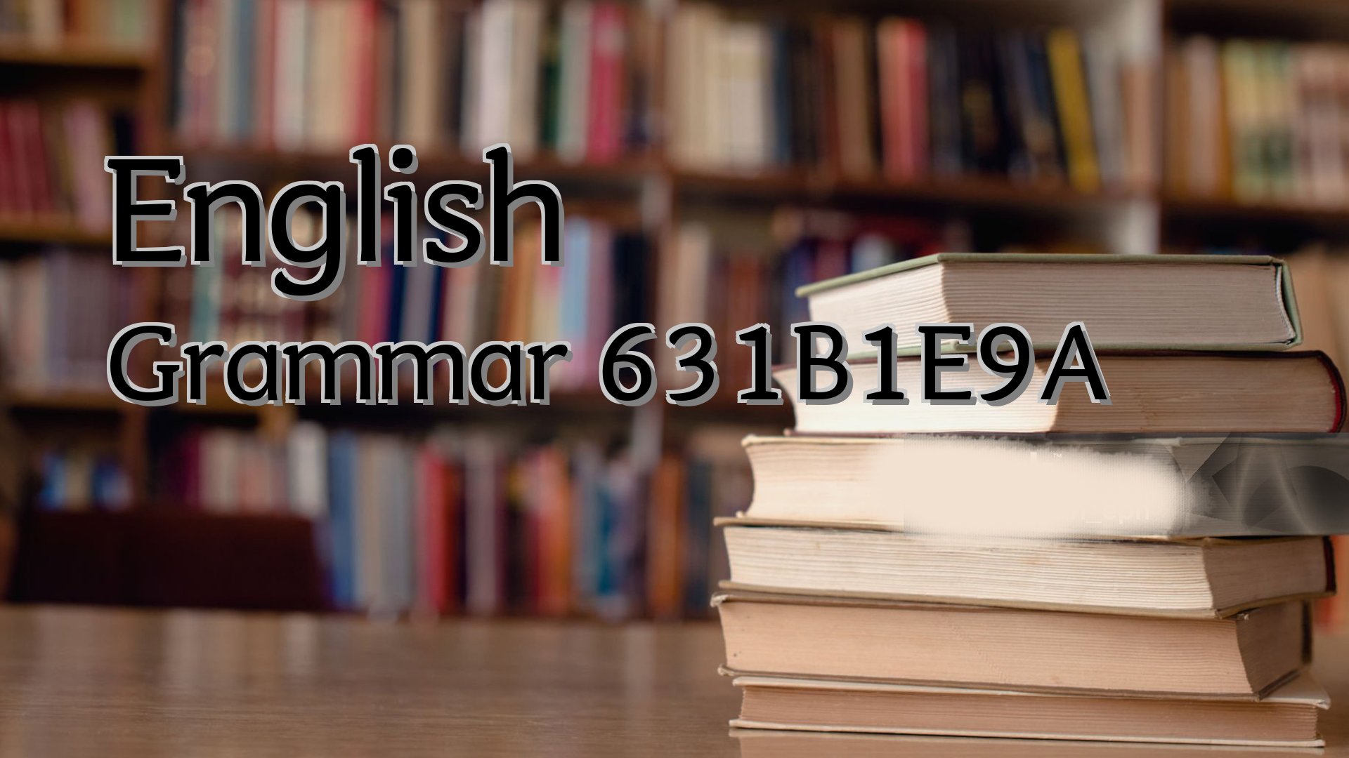 cover-English Grammar 631B1E9A