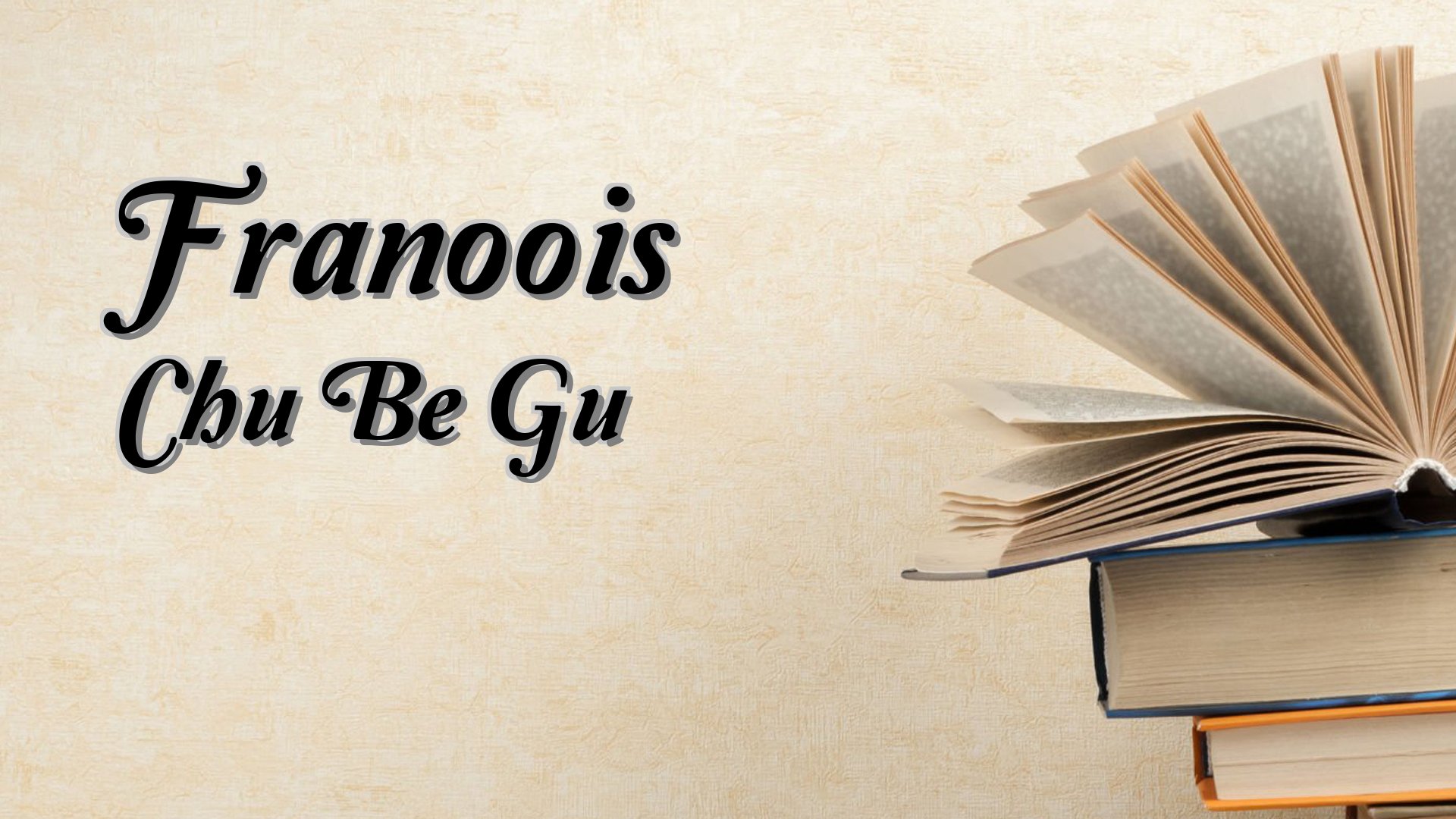 Cover image for Franoois Chu Be Gu