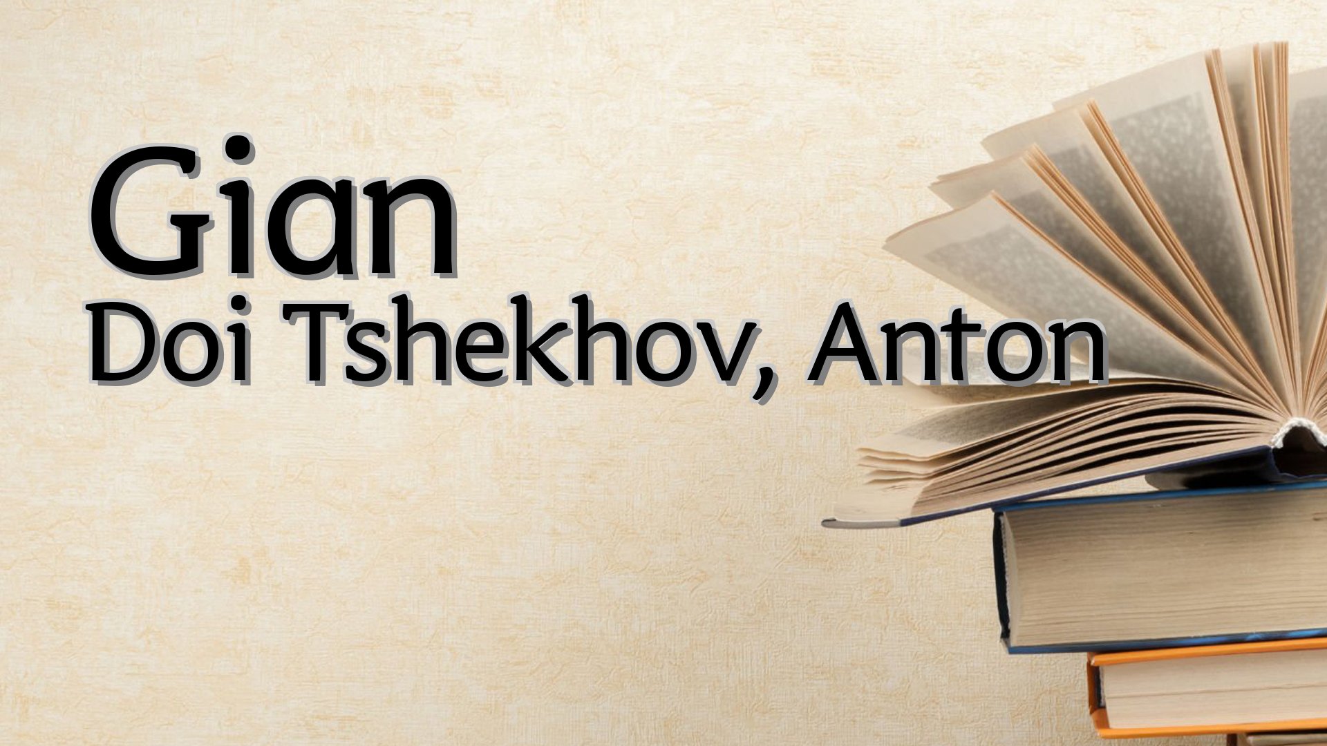 cover-Gian Doi Tshekhov, Anton