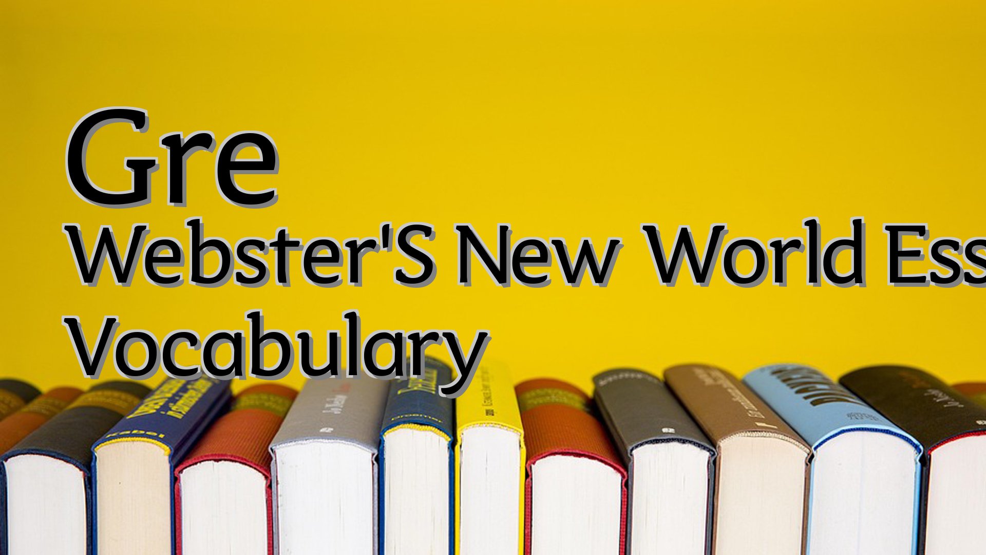 cover-Gre Webster'S New World Essential Vocabulary