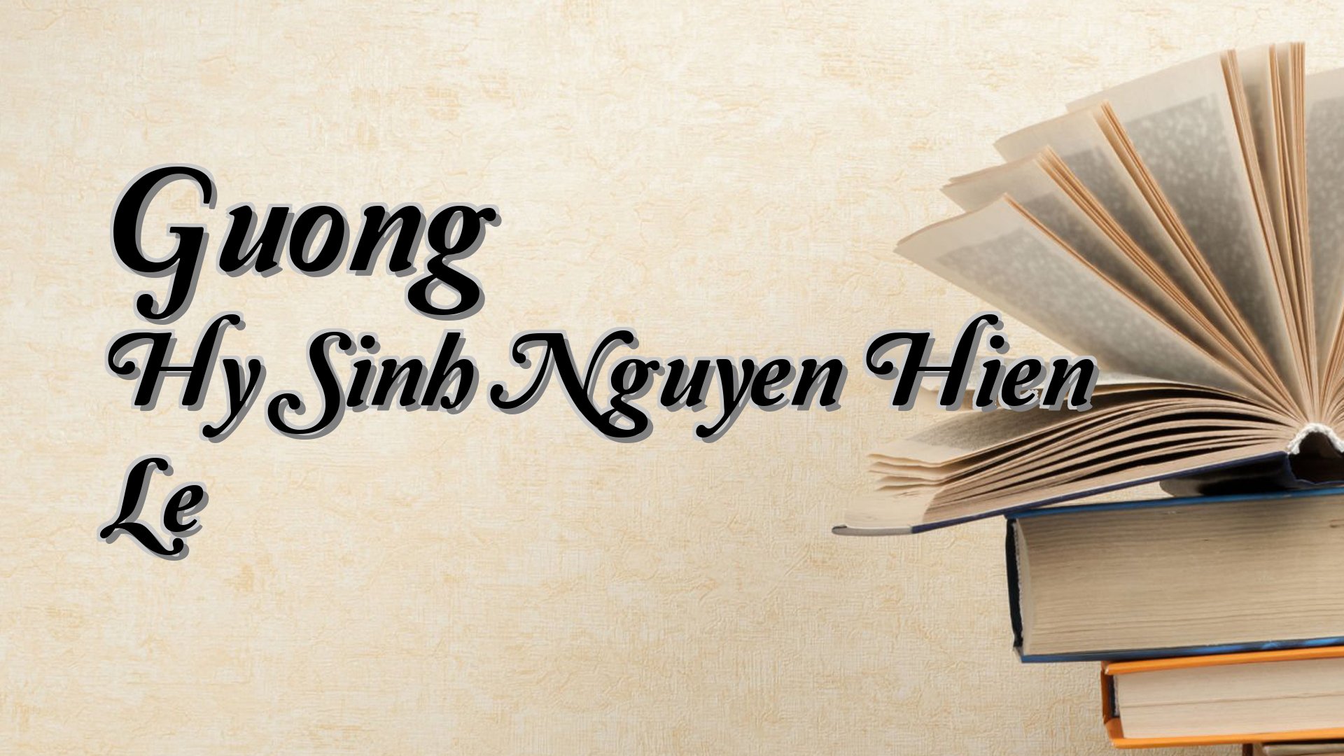 Cover image for Guong Hy Sinh Nguyen Hien Le