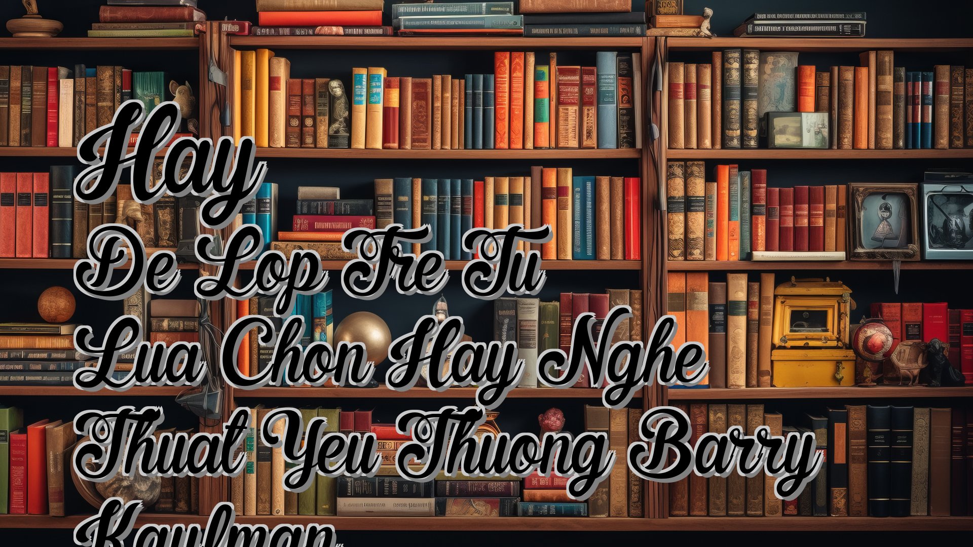 cover-Hay De Lop Tre Tu Lua Chon Hay Nghe Thuat Yeu Thuong Barry Kaufman