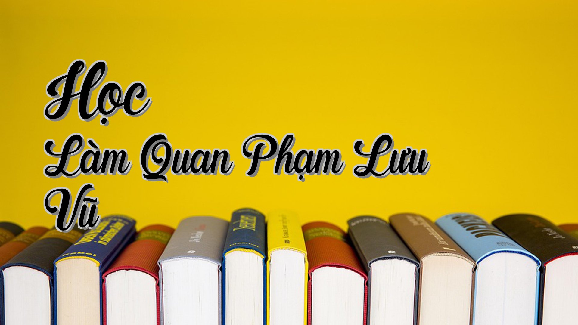 cover-Học Làm Quan Phạm Lưu Vũ