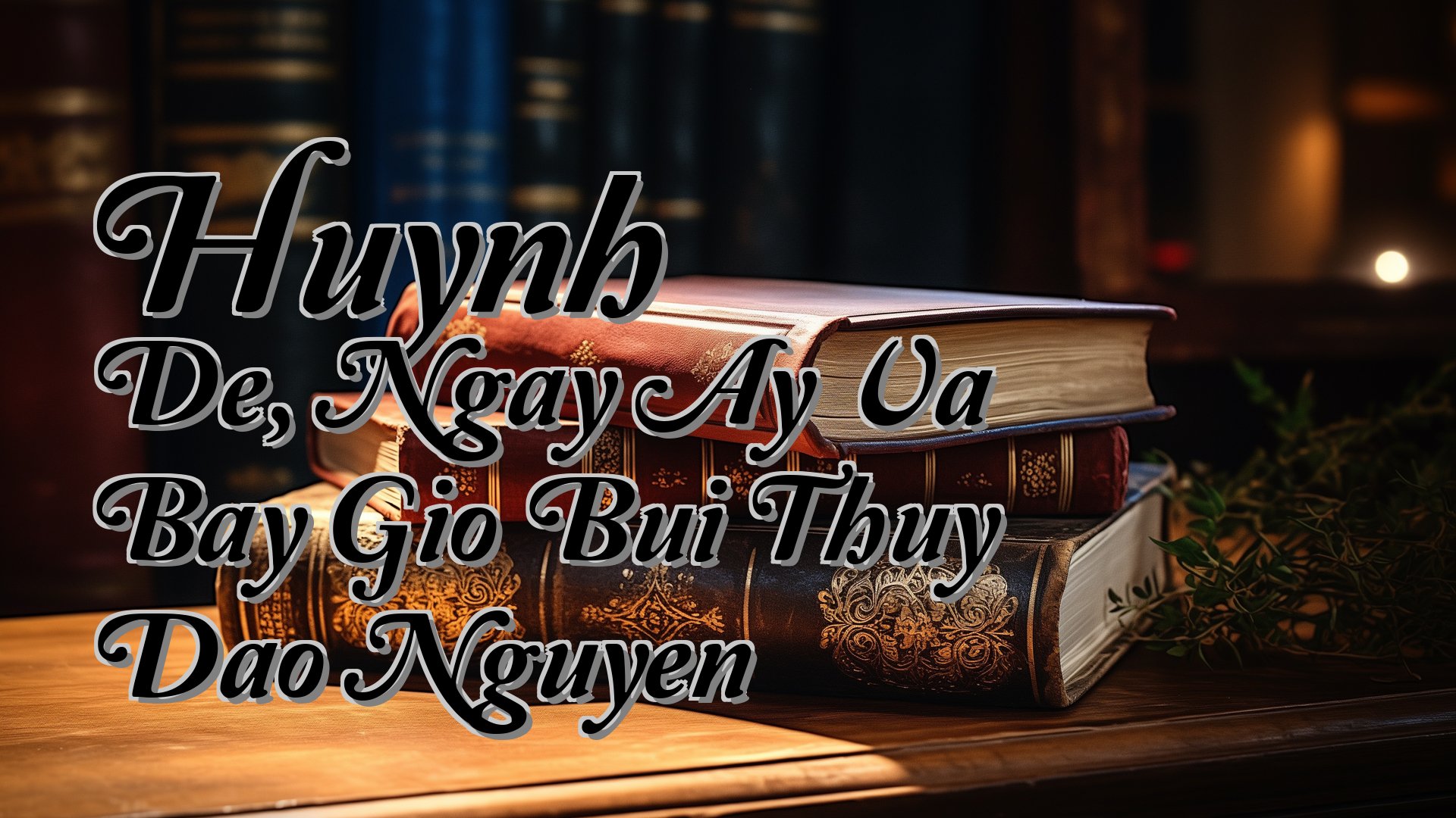 cover-Huynh De, Ngay Ay Va Bay Gio Bui Thuy Dao Nguyen