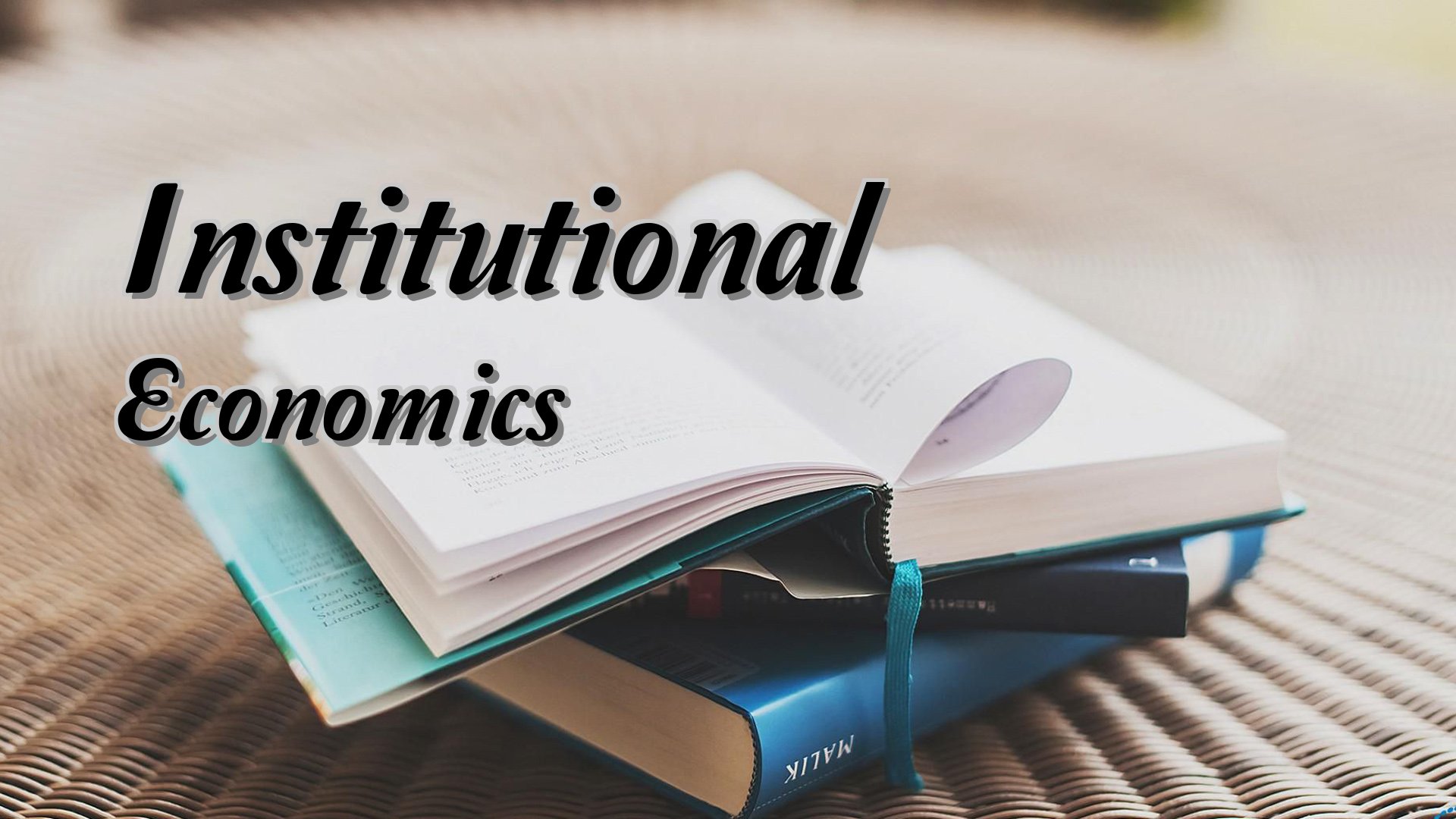 Cover image for Institutional Economics