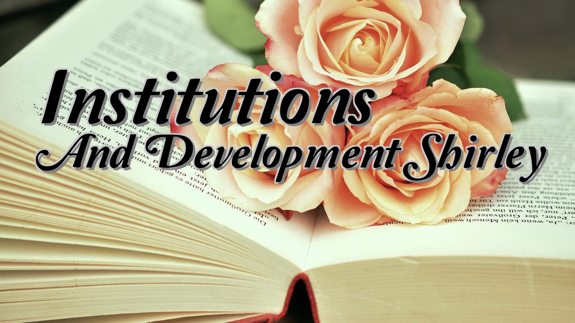 cover-Institutions And Development Shirley