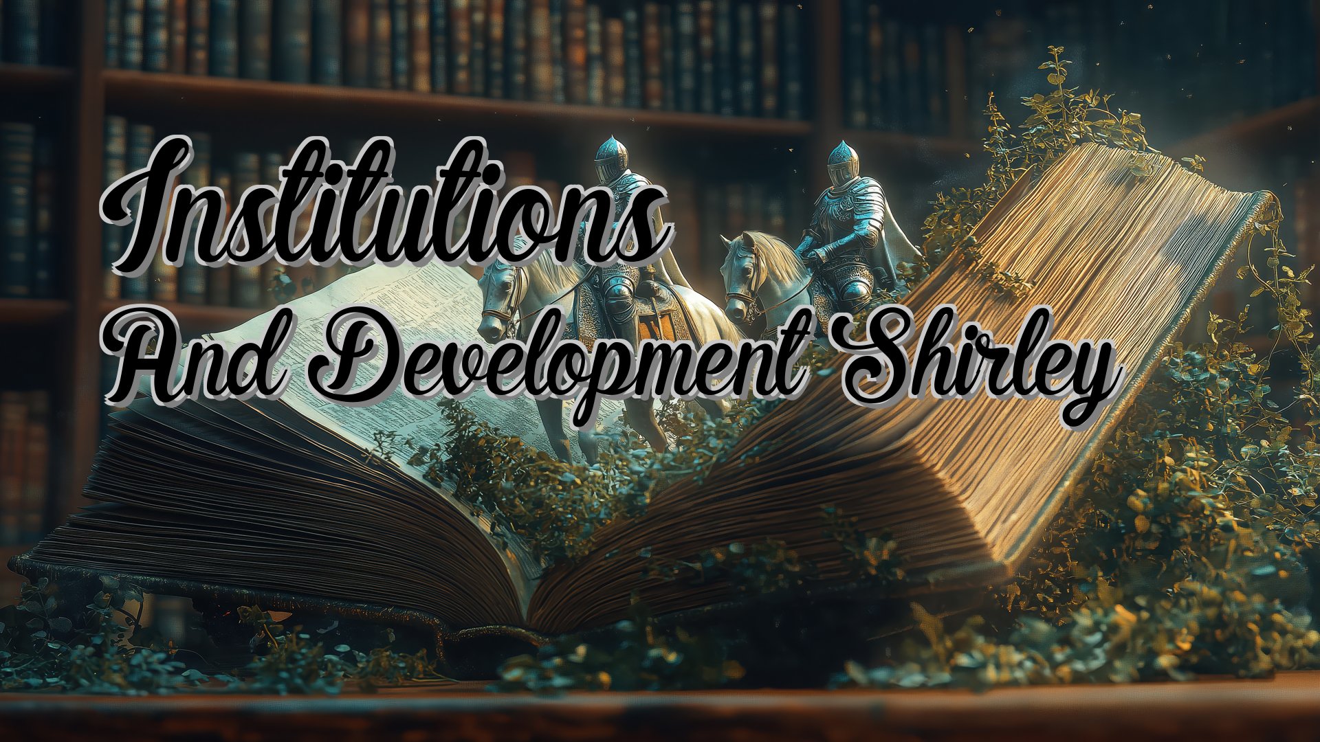 Cover image for Institutions And Development Shirley