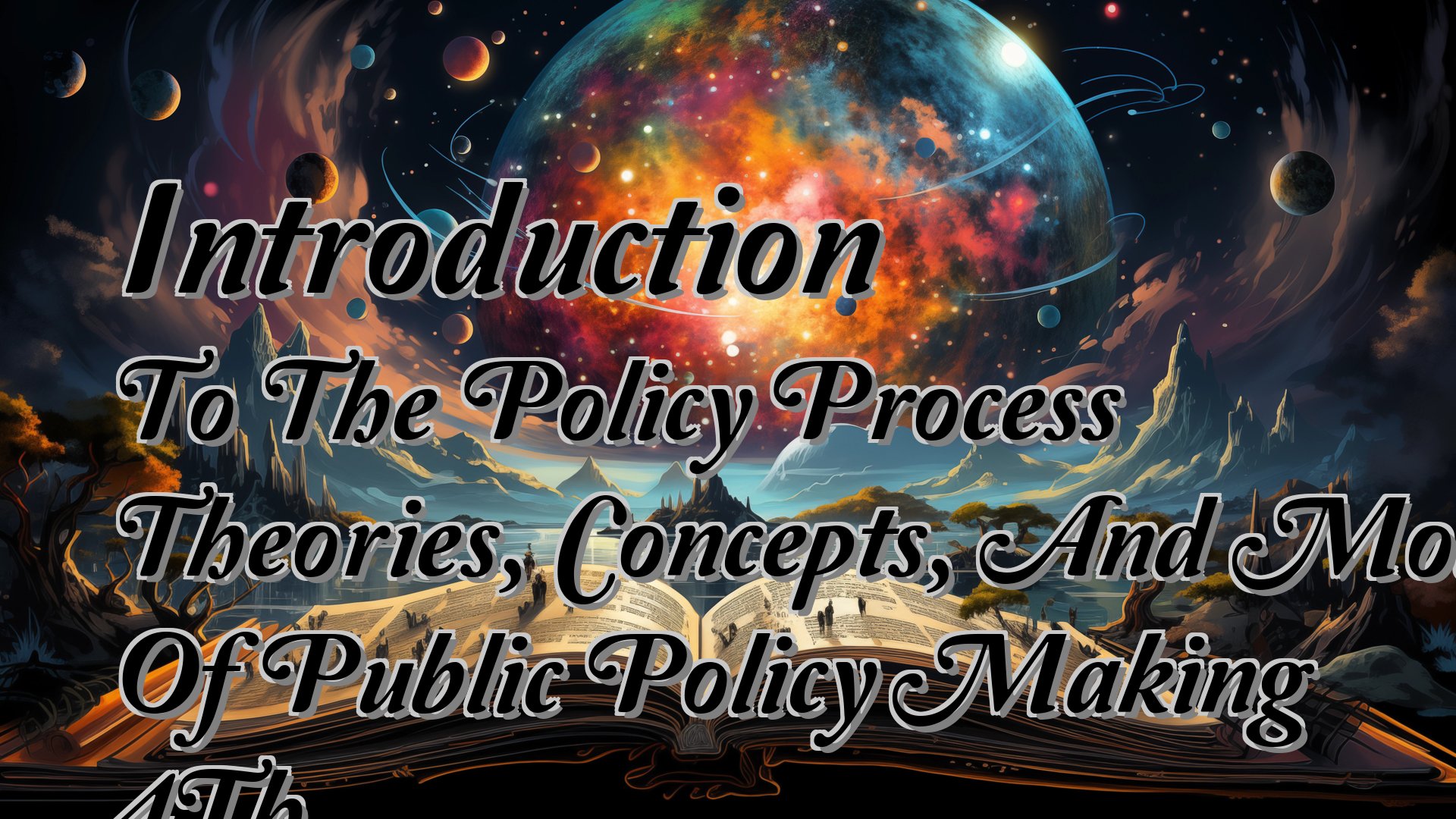 Cover image for Introduction To The Policy Process Theories, Concepts, And Models Of Public Policy Making 4Th