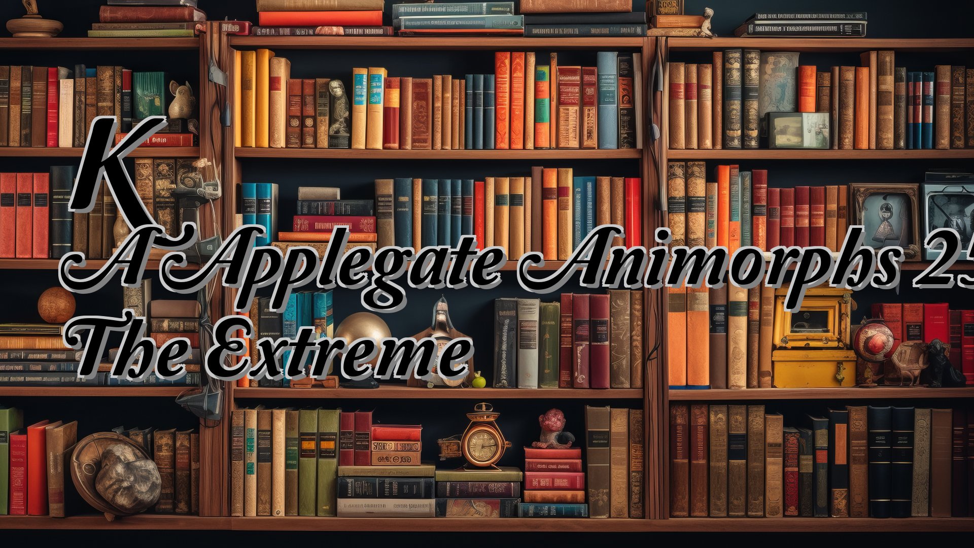 cover-K A Applegate Animorphs 25 The Extreme