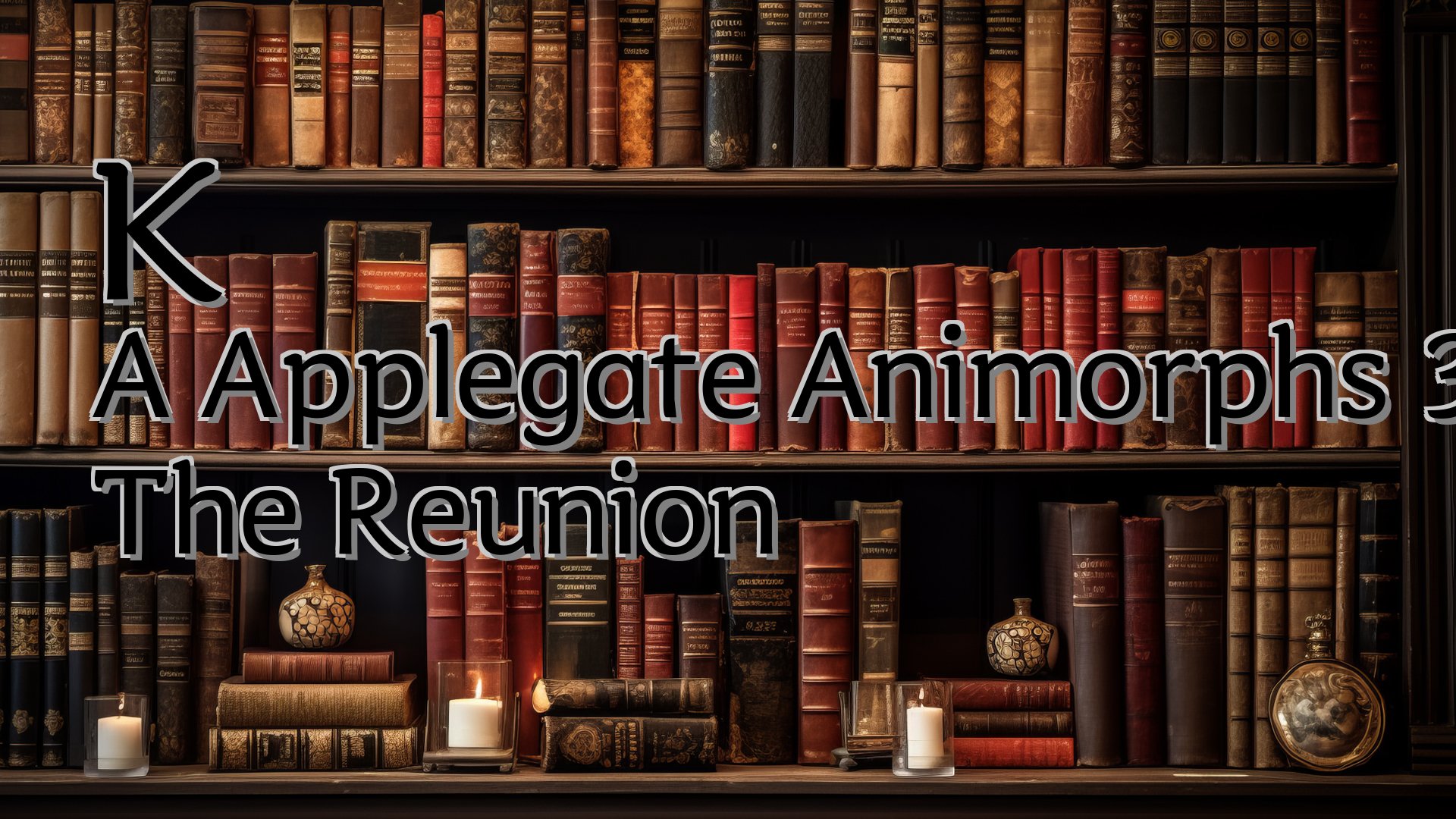 cover-K A Applegate Animorphs 30 The Reunion