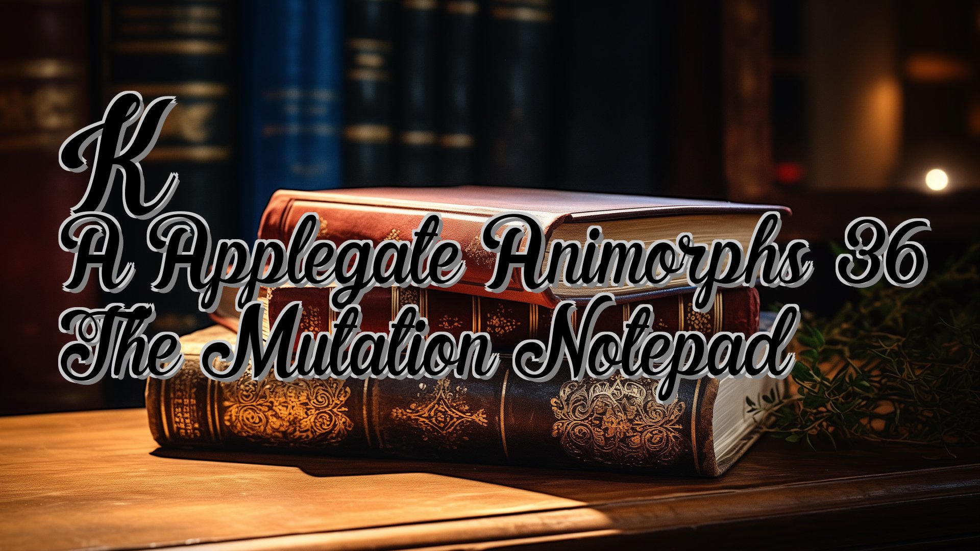 cover-K A Applegate Animorphs 36 The Mutation Notepad