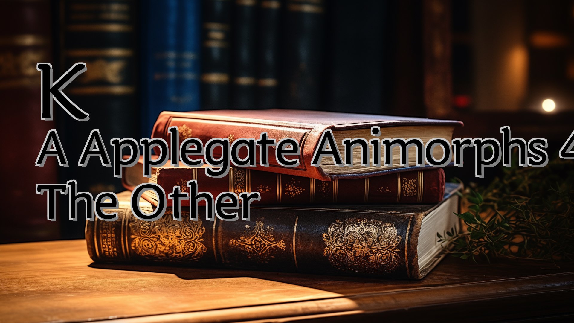 cover-K A Applegate Animorphs 40 The Other
