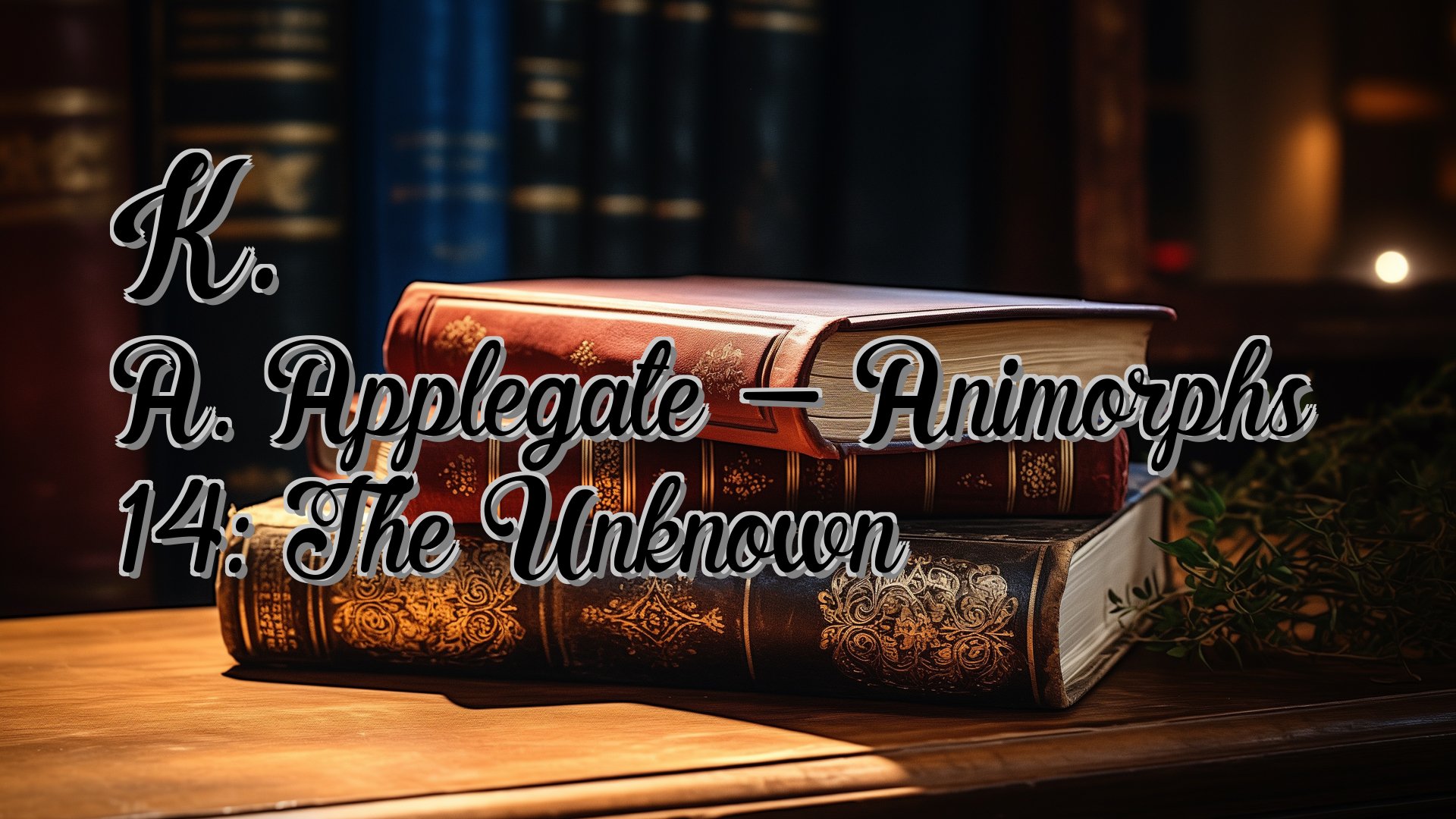 cover-K. A. Applegate - Animorphs 14: The Unknown