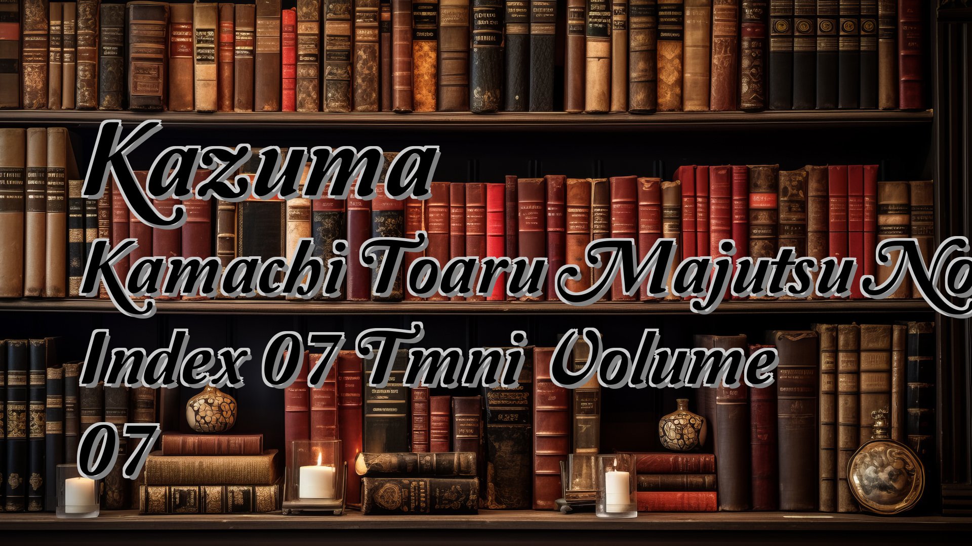 cover-Kazuma Kamachi Toaru Majutsu No Index 07 Tmni Volume 07