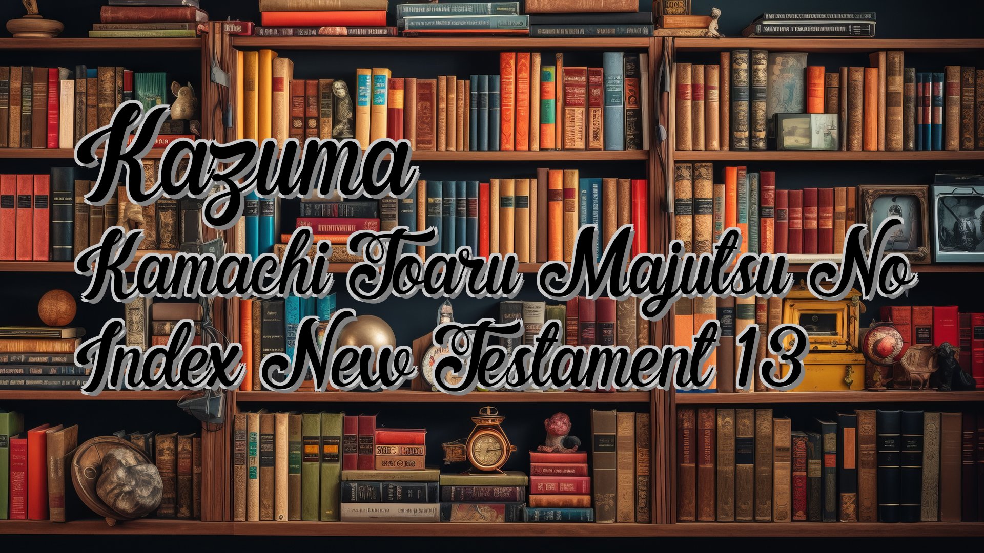 cover-Kazuma Kamachi Toaru Majutsu No Index New Testament 13