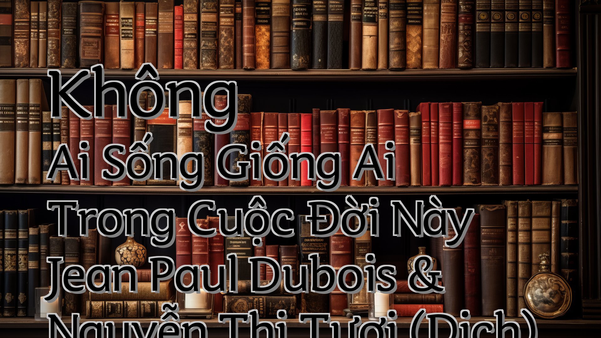 Cover image for Không Ai Sống Giống Ai Trong Cuộc Đời Này Jean Paul Dubois & Nguyễn Thị Tươi (Dịch)