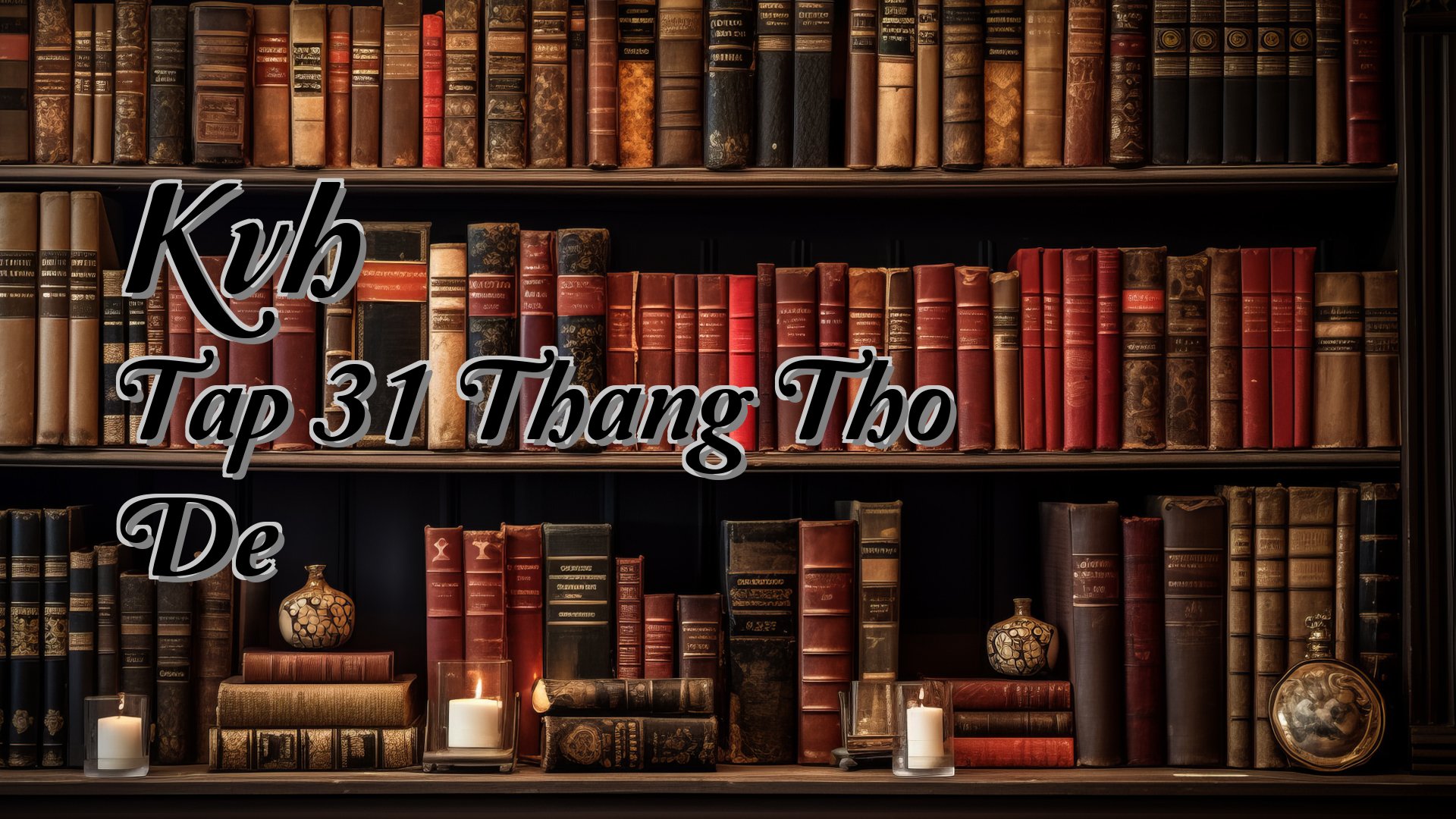 Cover image for Kvh Tap 31 Thang Tho De
