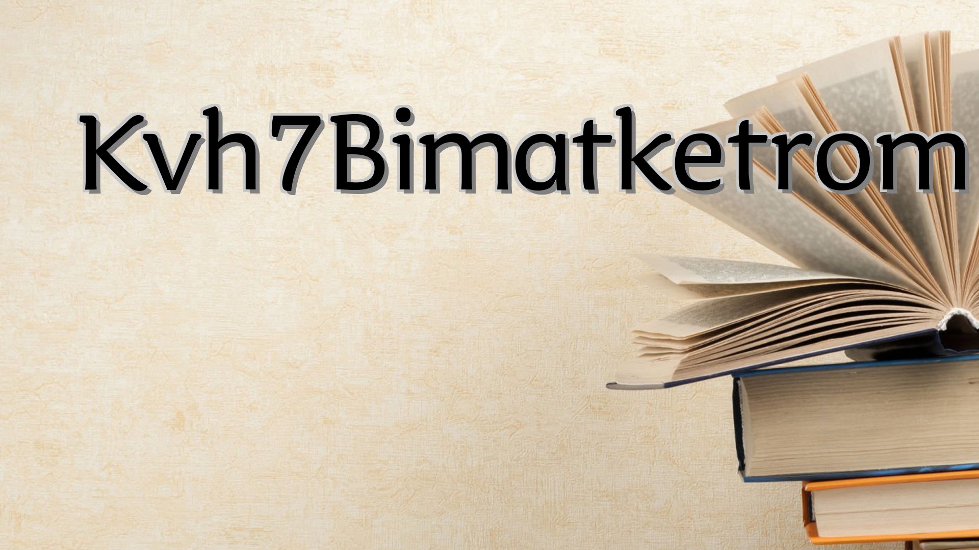 Cover image for Kvh7Bimatketrom