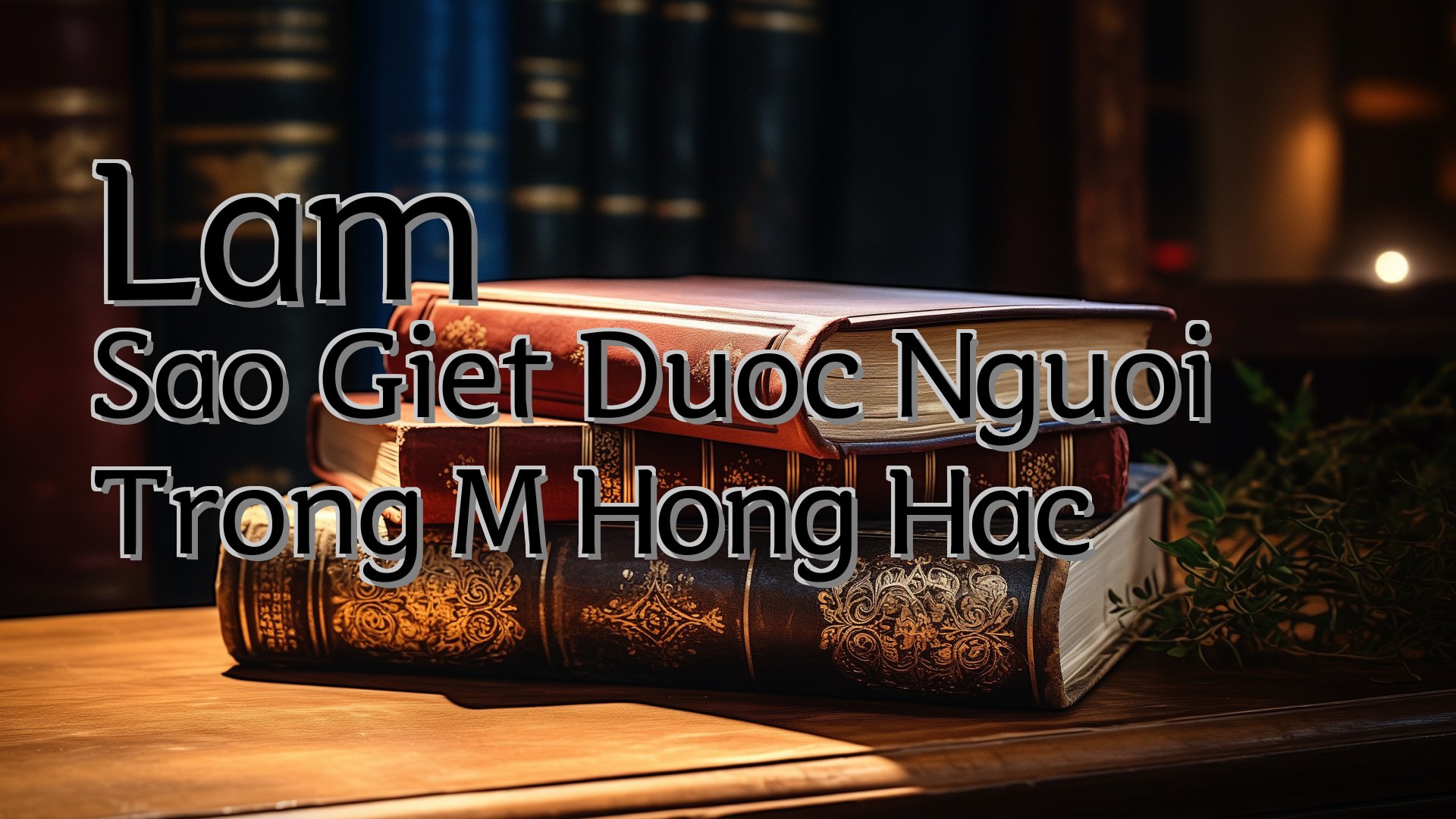 cover-Lam Sao Giet Duoc Nguoi Trong M Hong Hac