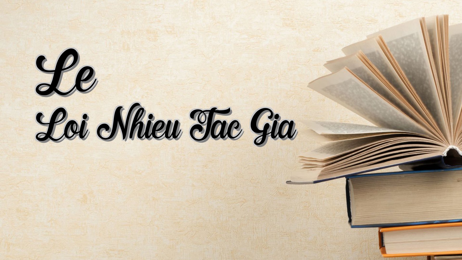 Cover image for Le Loi Nhieu Tac Gia