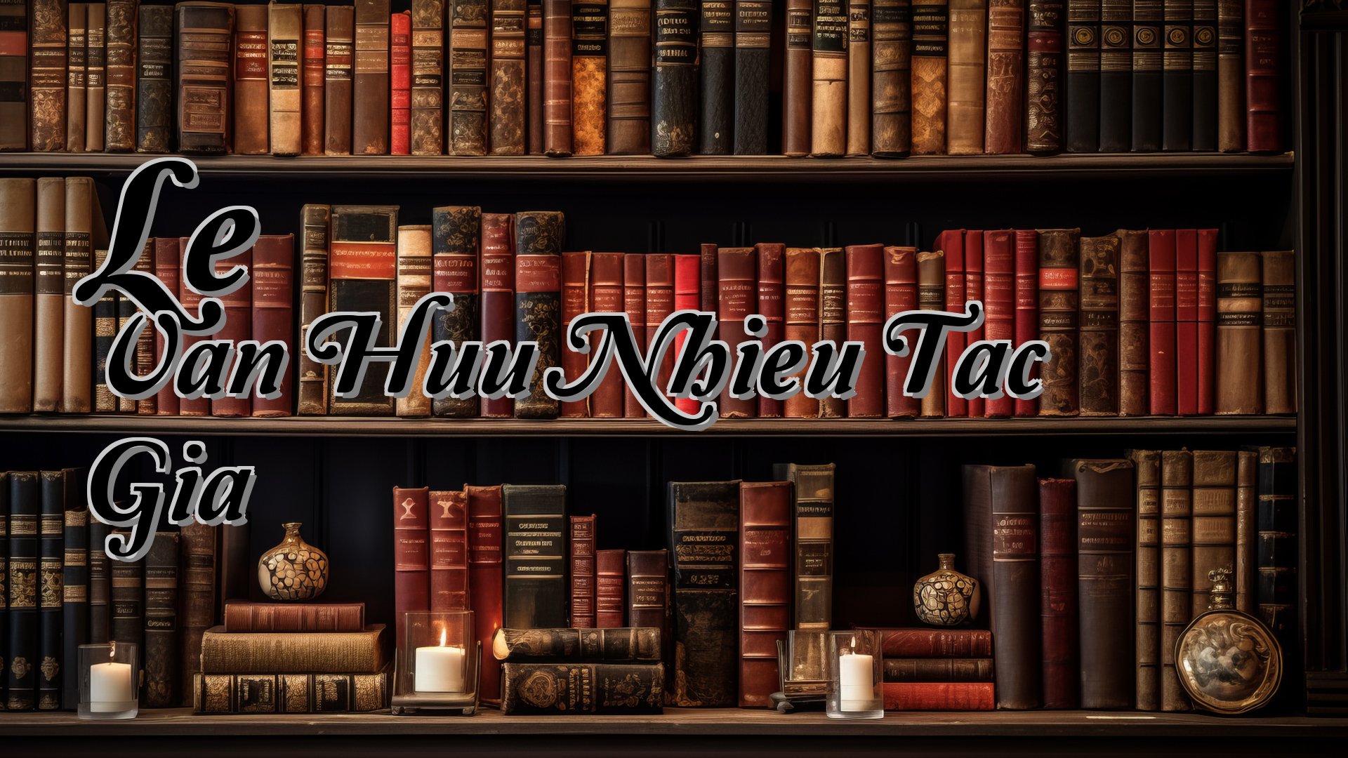 cover-Le Van Huu Nhieu Tac Gia