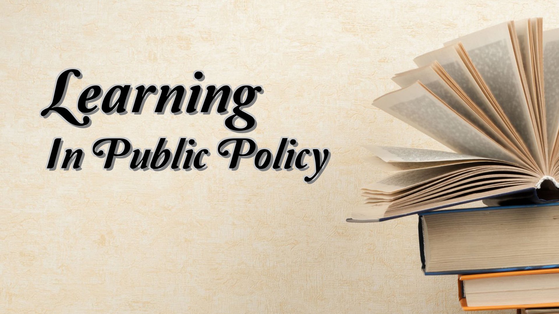 Cover image for Learning In Public Policy