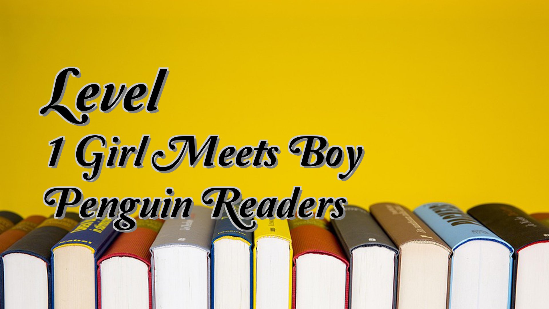 cover-Level 1 Girl Meets Boy Penguin Readers