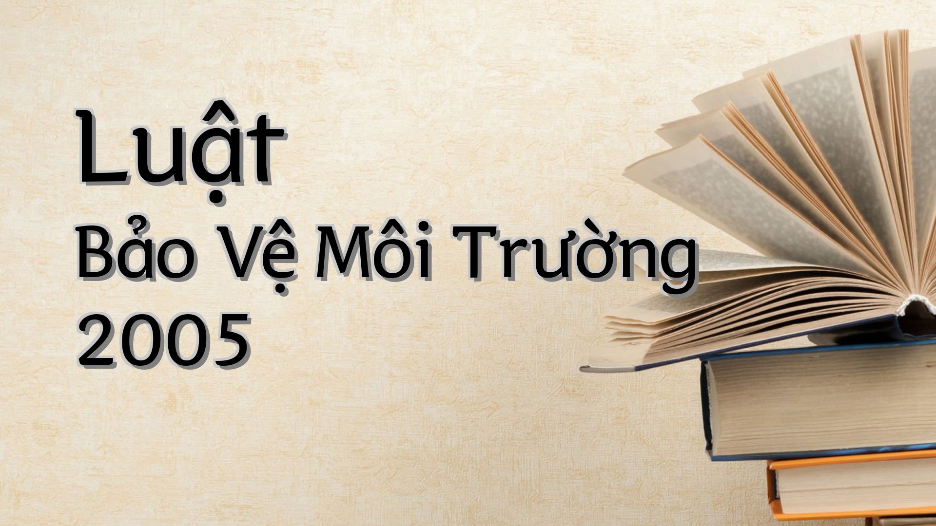 cover-Luật Bảo Vệ Môi Trường 2005