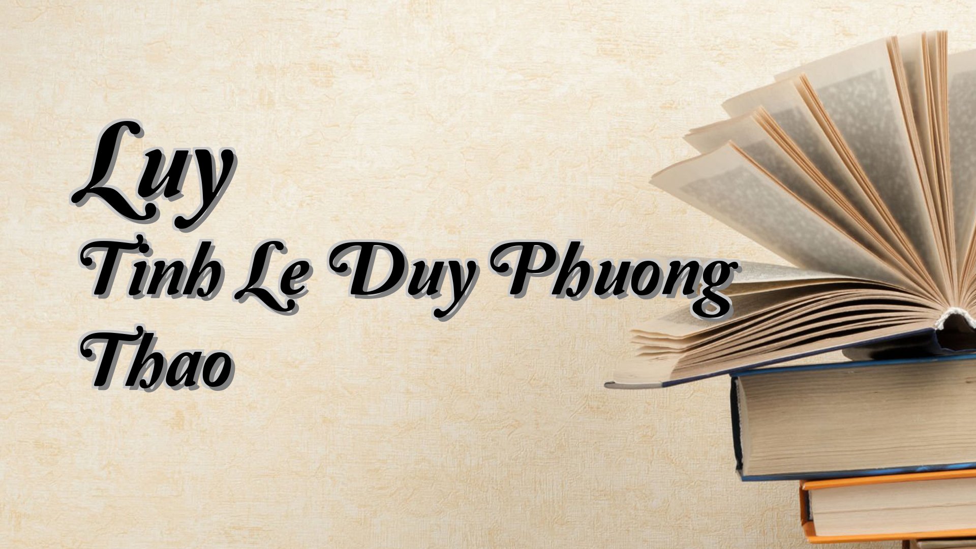 Cover image for Luy Tinh Le Duy Phuong Thao