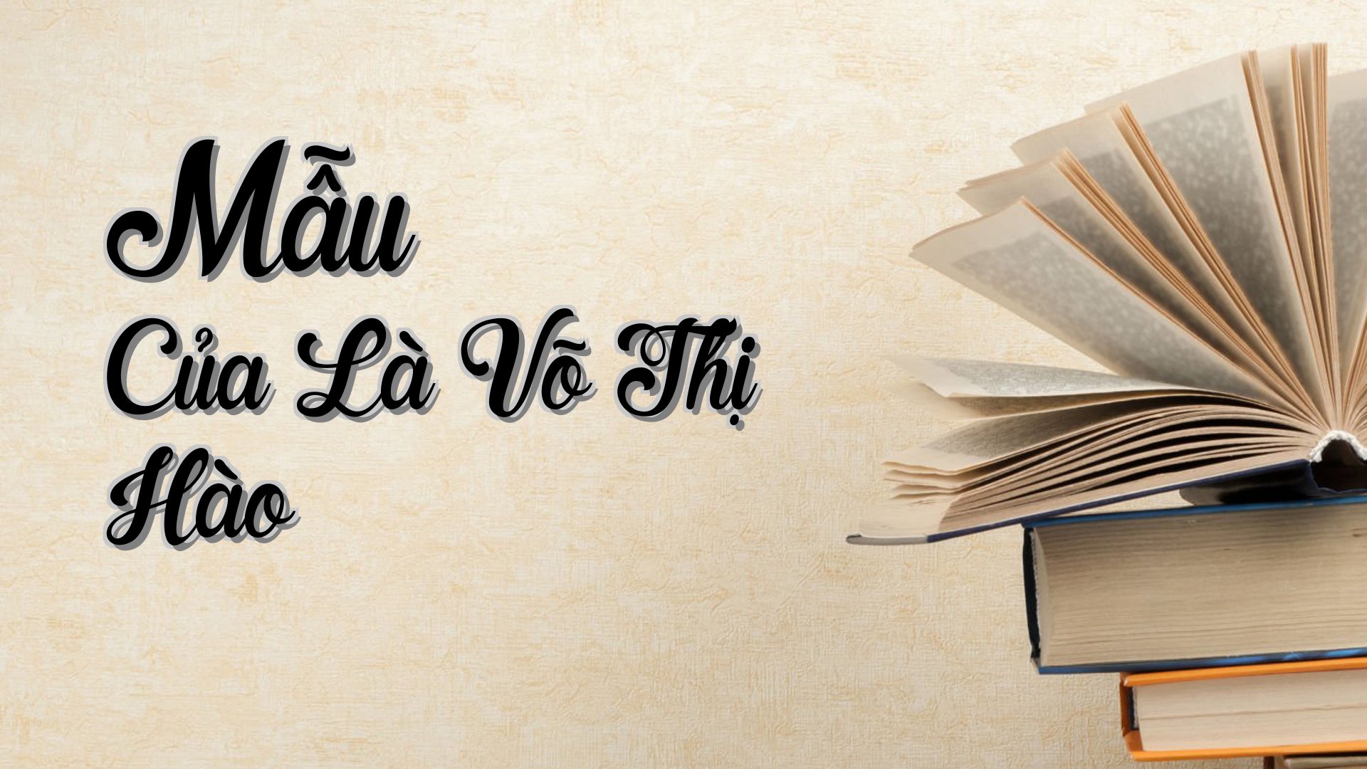 cover-Mẫu Của Là Võ Thị Hào