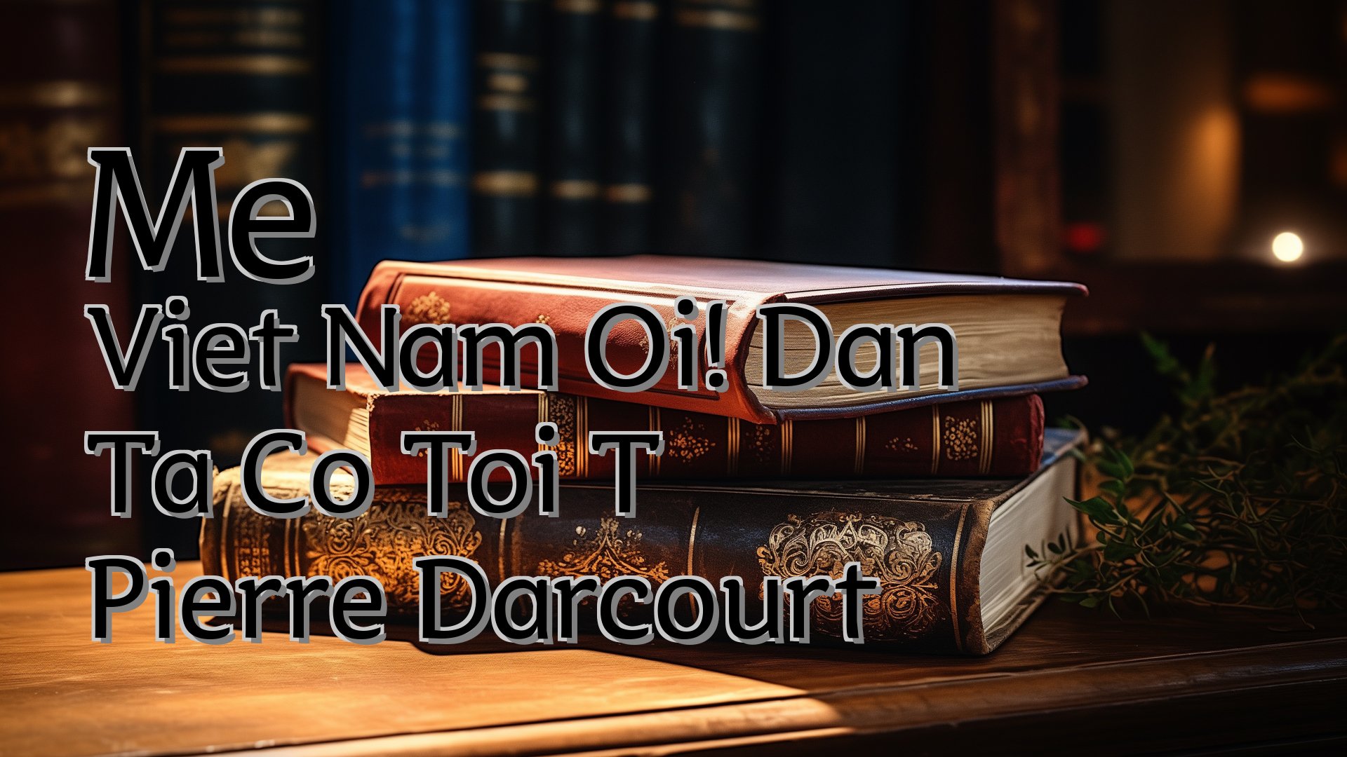 cover-Me Viet Nam Oi! Dan Ta Co Toi T Pierre Darcourt