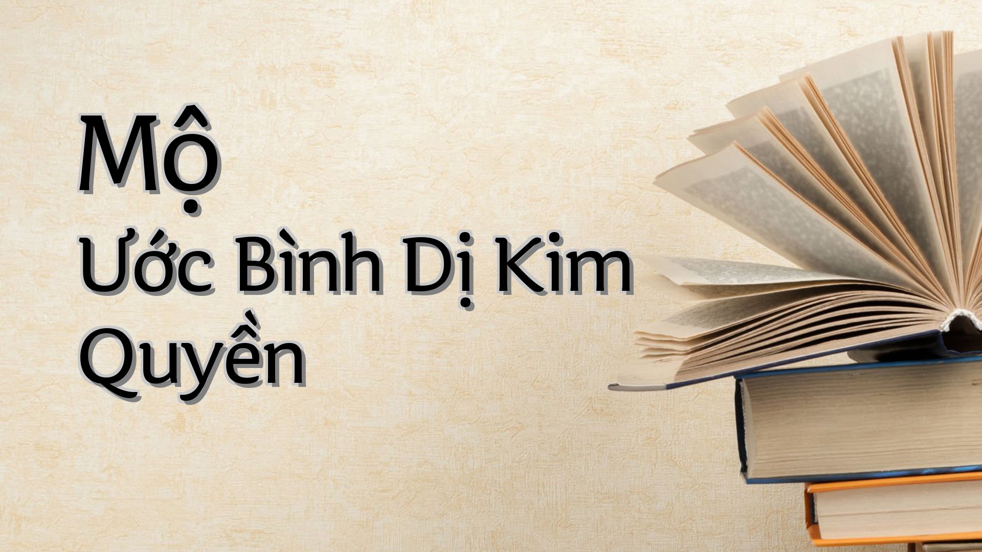 cover-Mộ Ước Bình Dị Kim Quyền