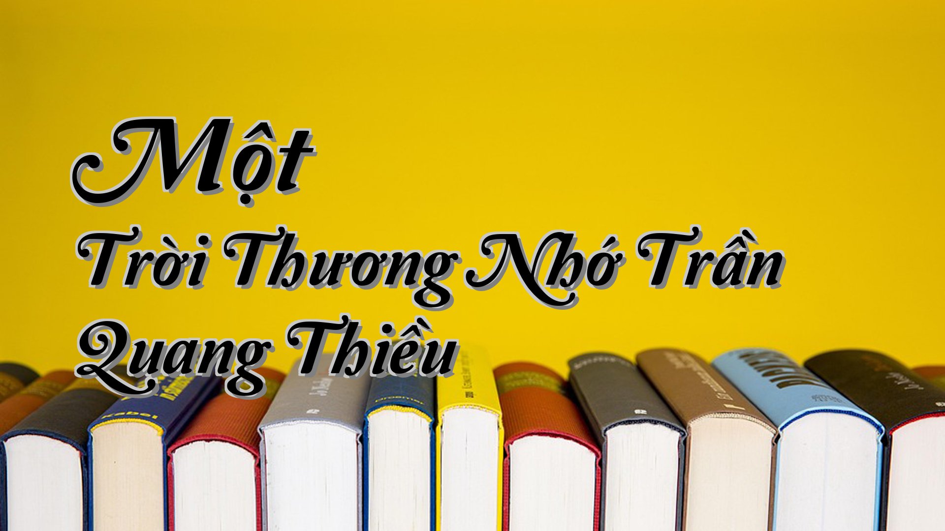 cover-Một Trời Thương Nhớ Trần Quang Thiều