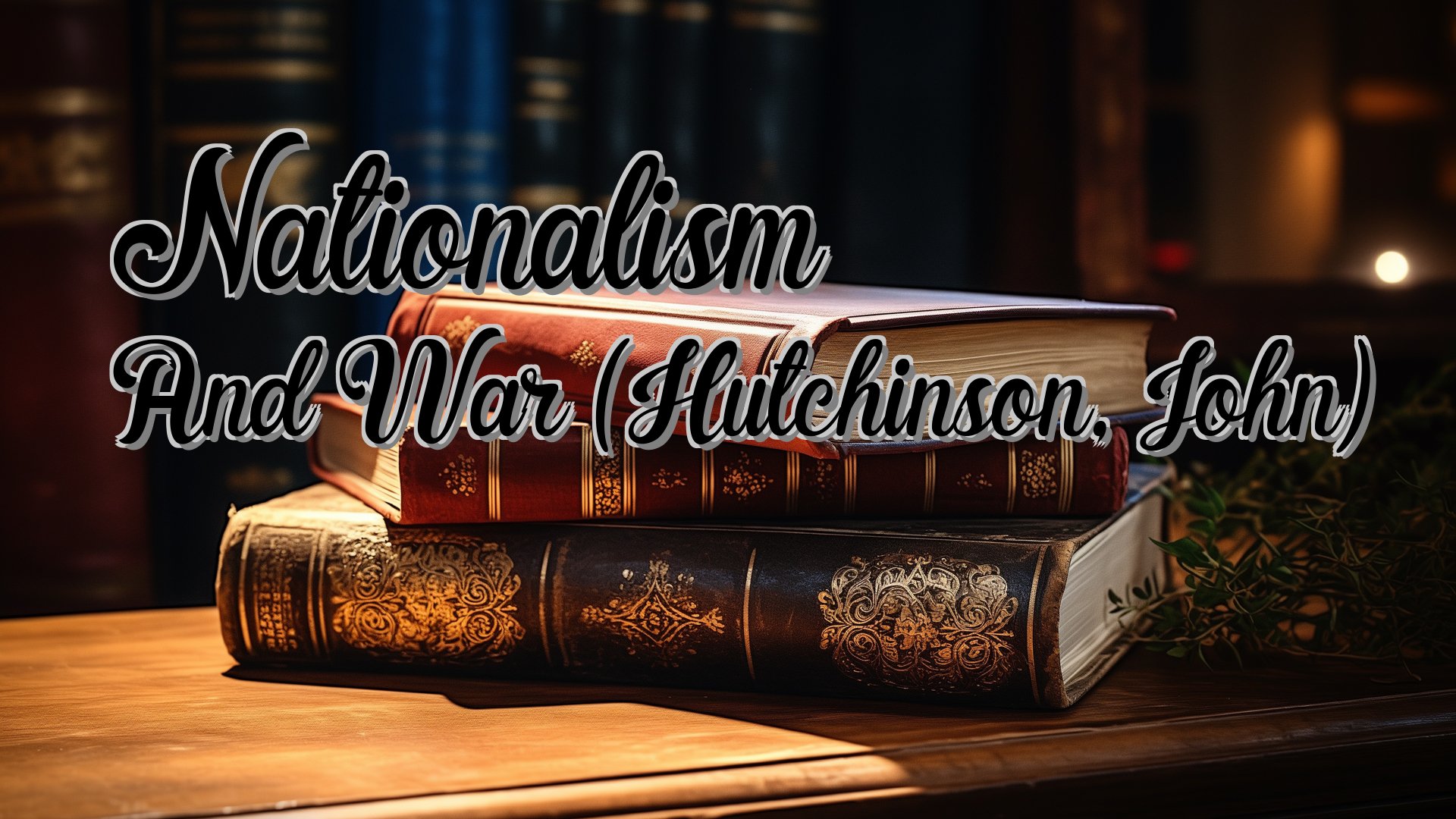 cover-Nationalism And War (Hutchinson, John)