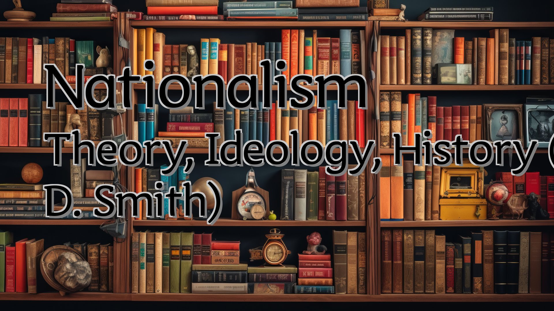 Cover image for Nationalism Theory, Ideology, History (Anthony D. Smith)